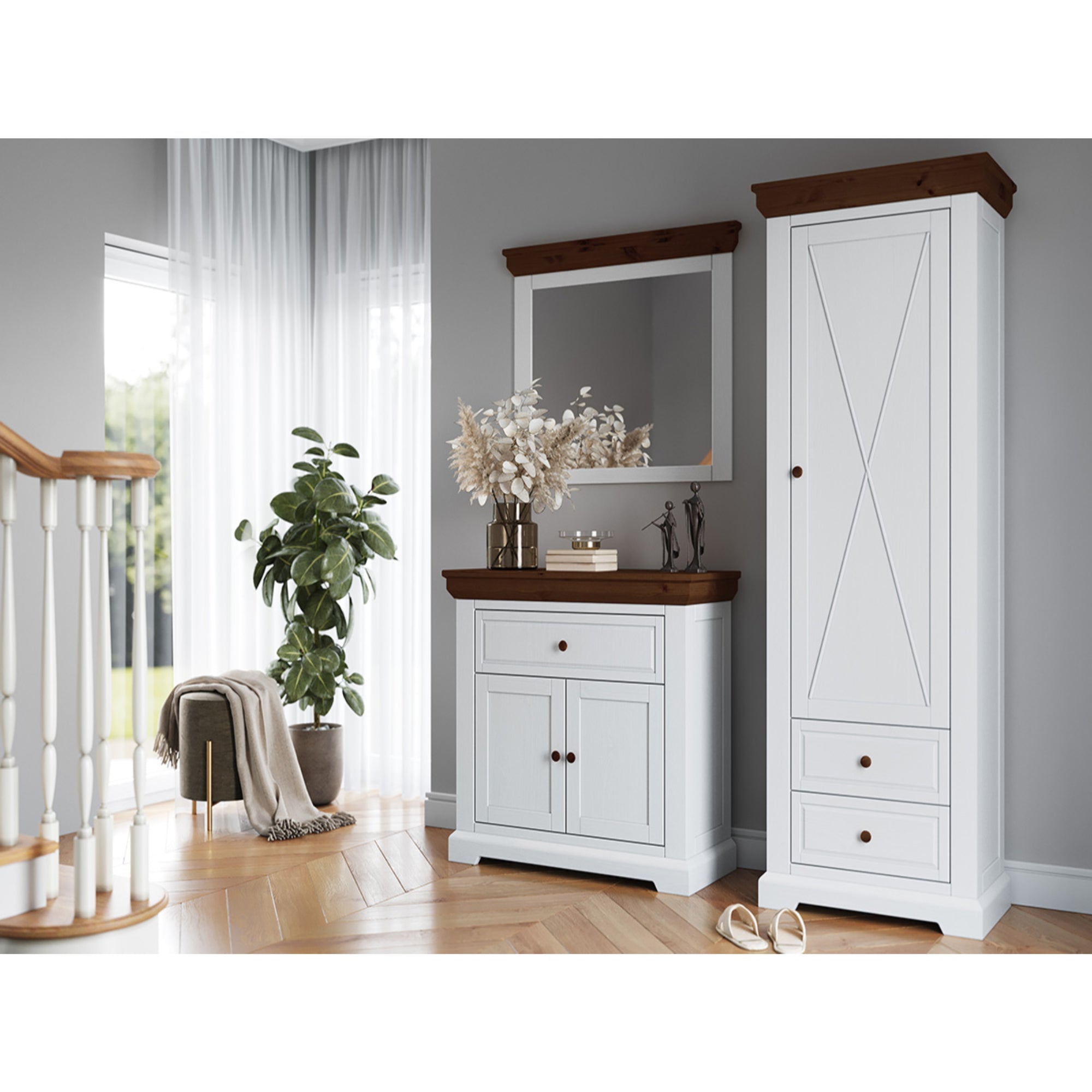 Komoda Marone 95x41,2 cm, Material: Masivna borovina