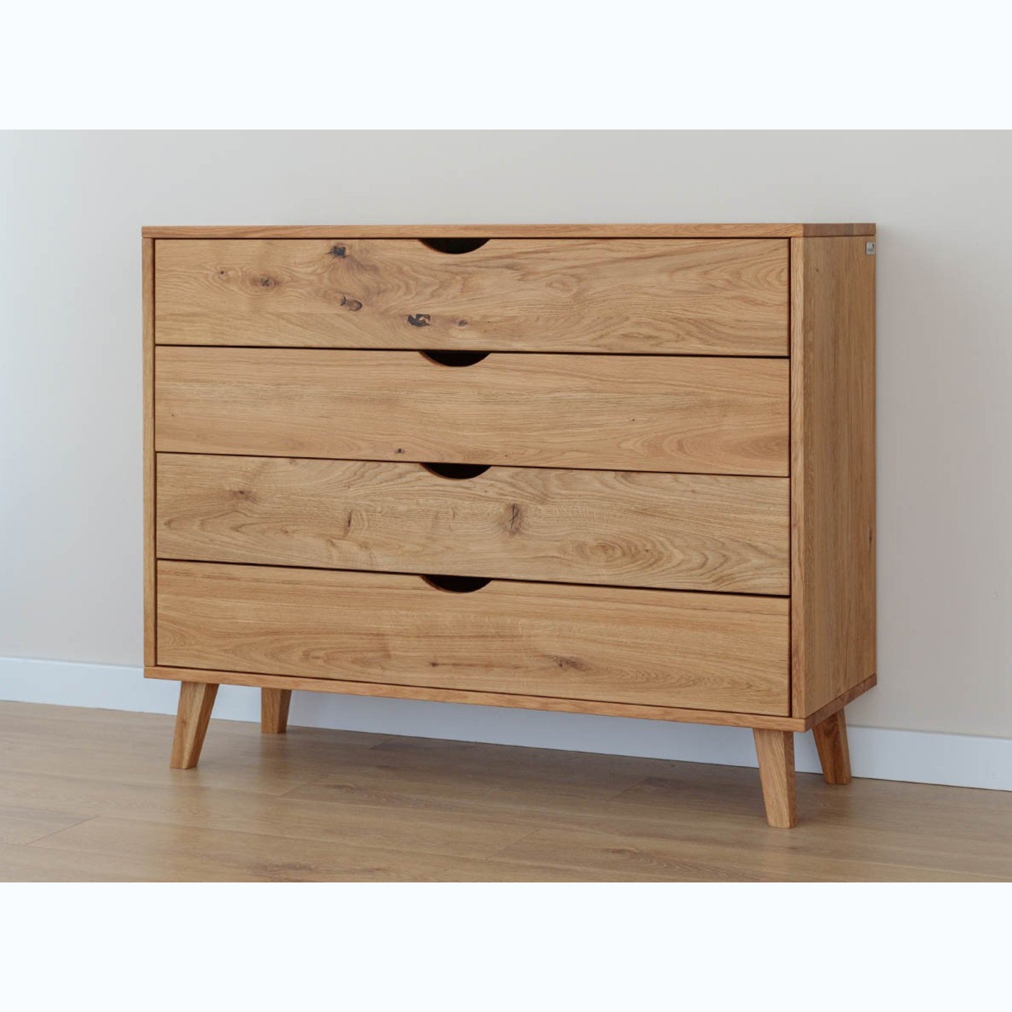 Komoda Simona 110x40 cm, Material: Masivno hrastovo les