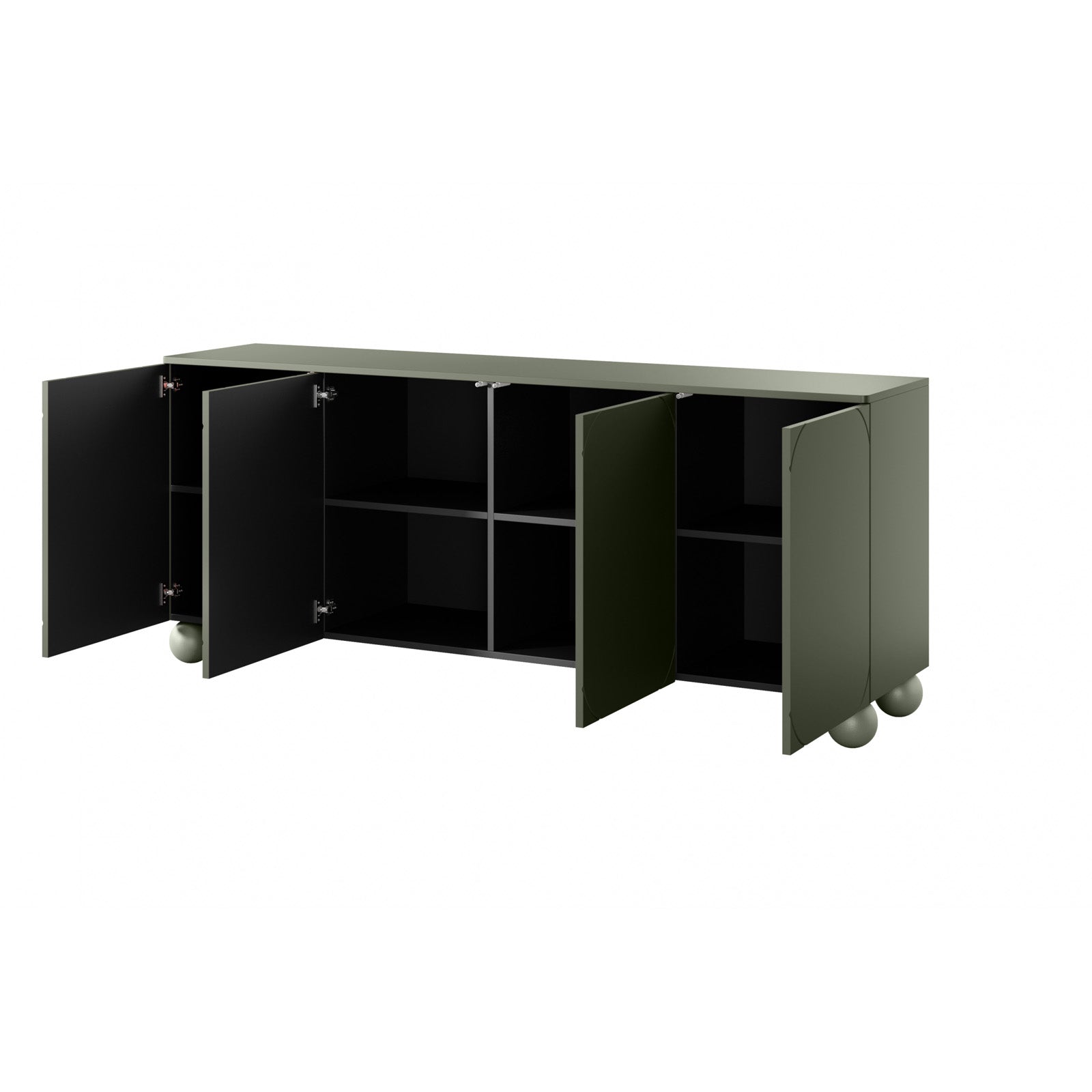 Sonatia komoda 200 cm, 4 vrata, Material: MDF