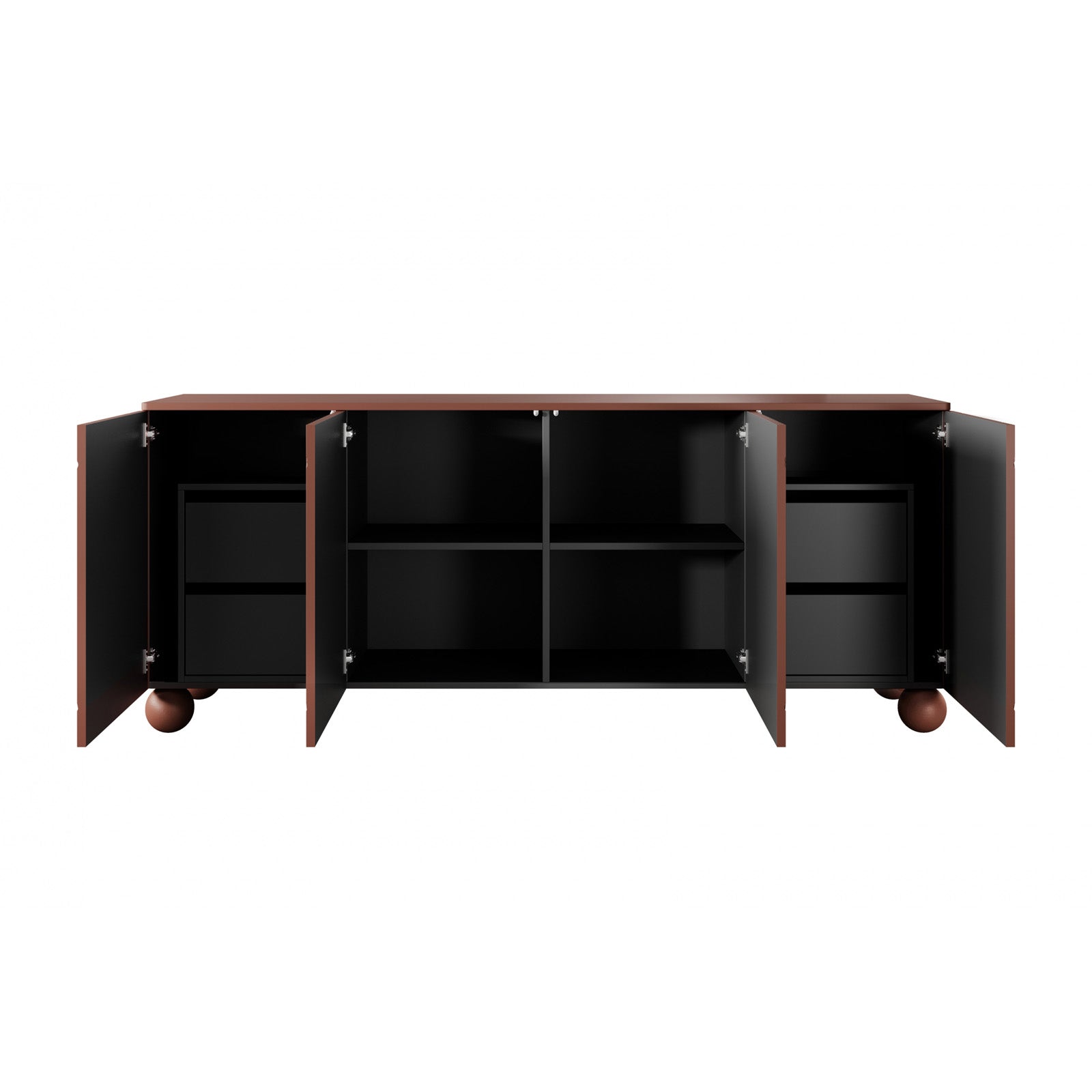 Sonatia komoda 200 cm, 4 vrata in 4 predali, Material: MDF