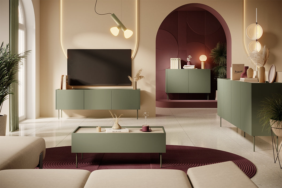 Predalnik Design 220 cm, 4 vrata in 4 predali, Material: MDF