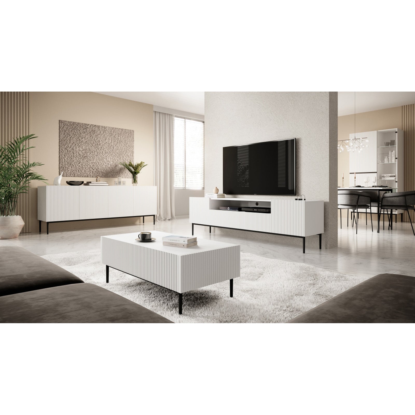 Predalnik Nicole 200 cm, 4 vrata, Material: MDF 