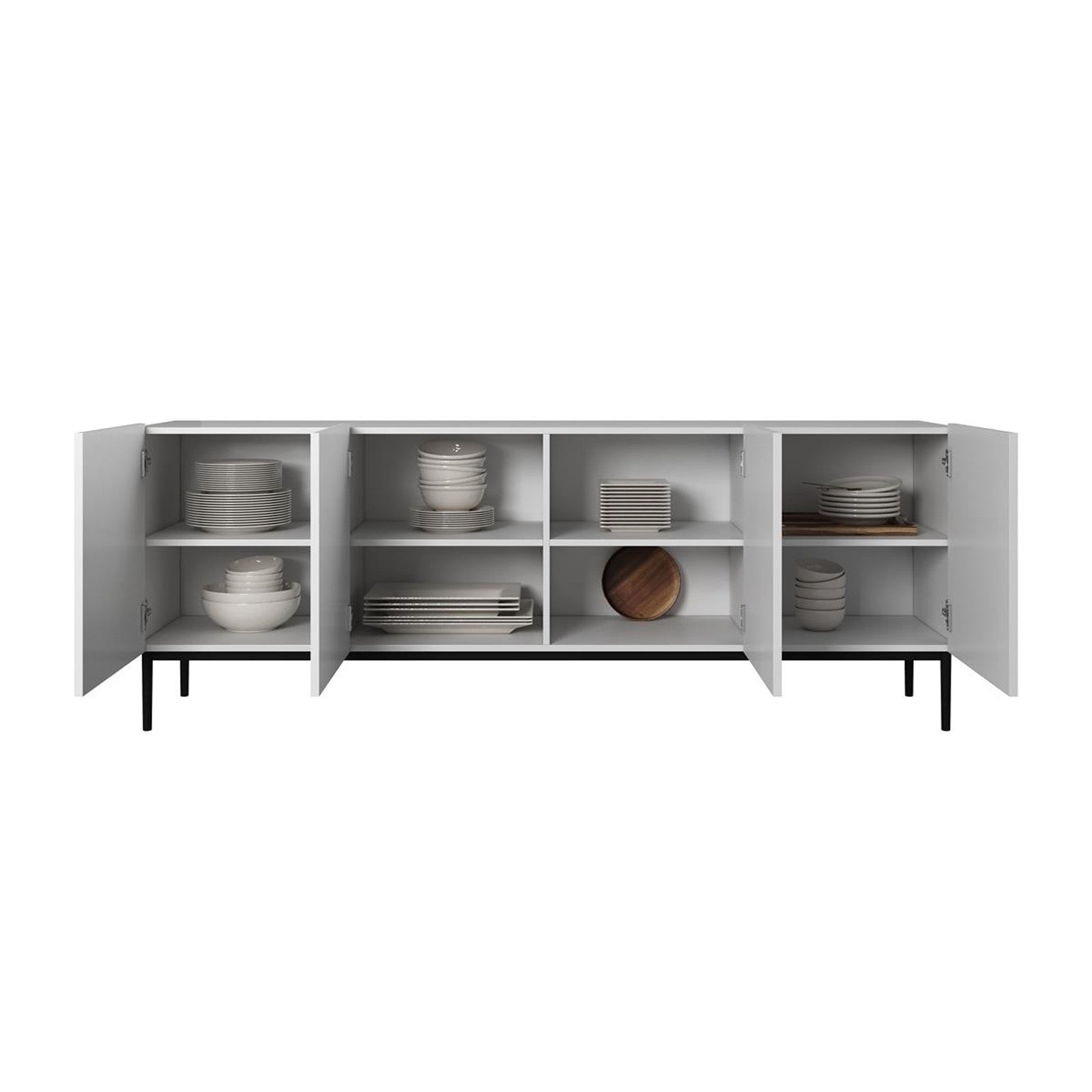 Predalnik Nicole 200 cm, 4 vrata, Material: MDF 