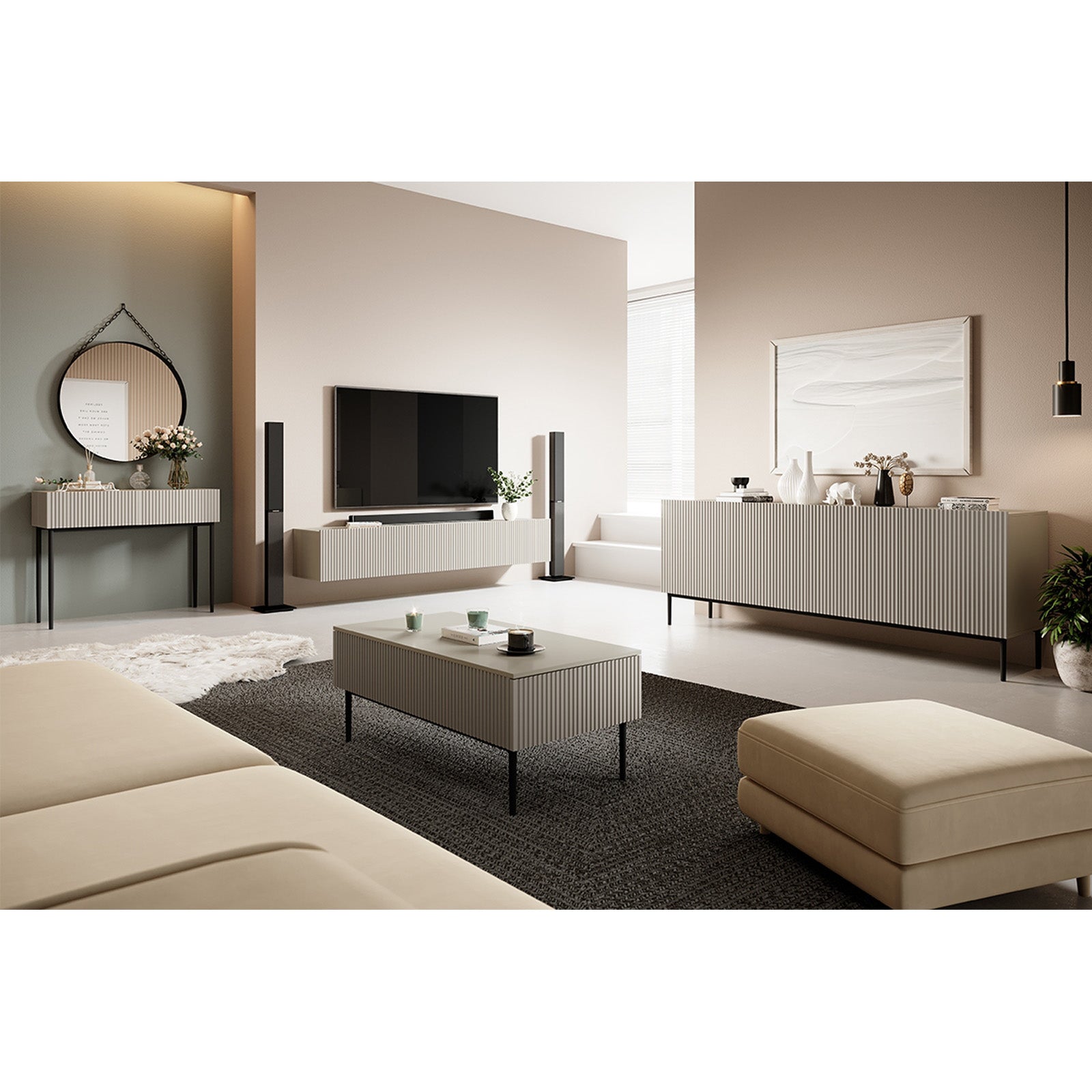 Predalnik Nicole 200 cm, 4 vrata, Material: MDF 