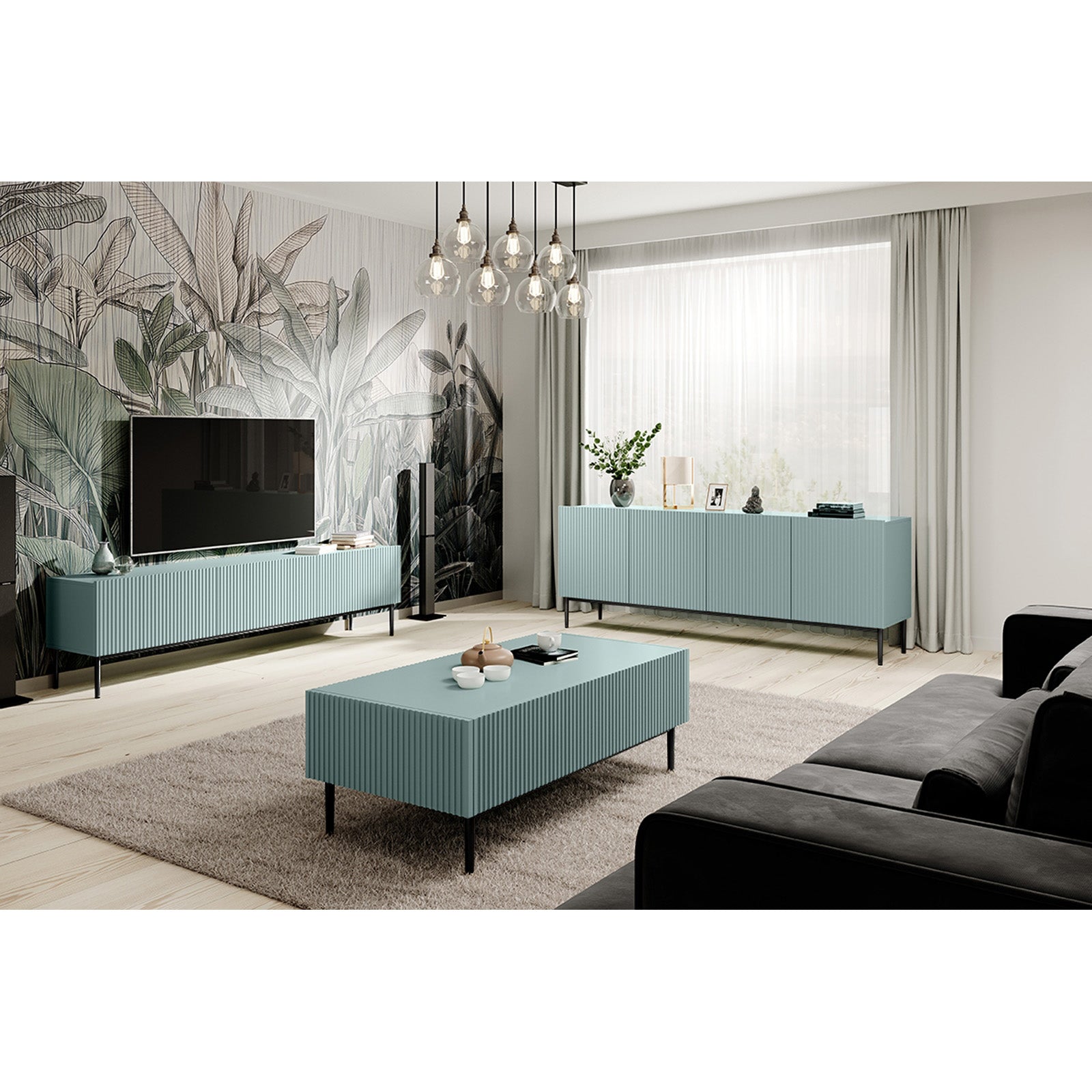 Predalnik Nicole 200 cm, 4 vrata, Material: MDF 