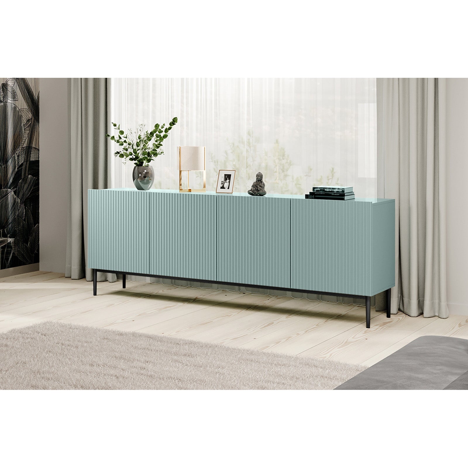 Predalnik Nicole 200 cm, 4 vrata, Material: MDF 
