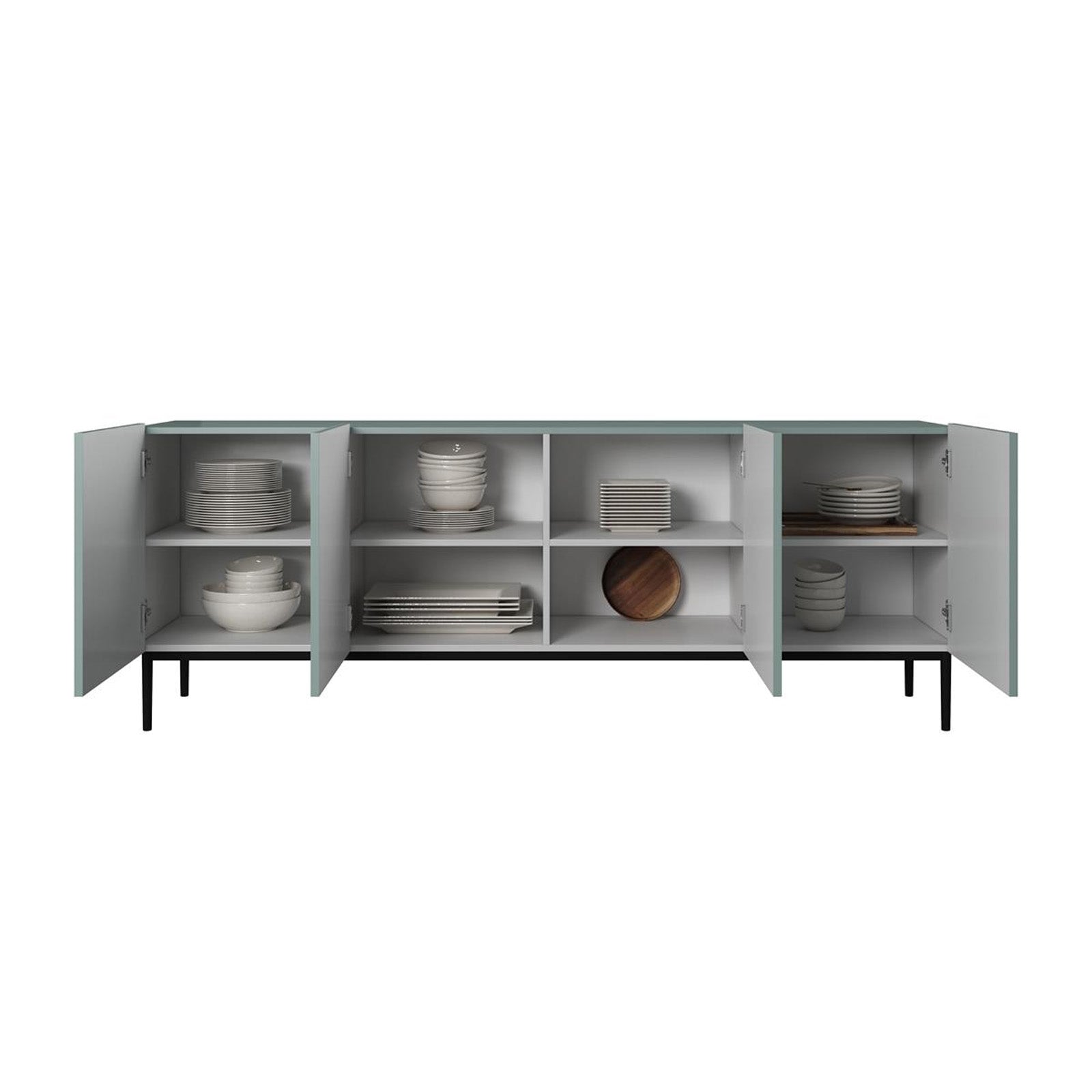 Predalnik Nicole 200 cm, 4 vrata, Material: MDF 