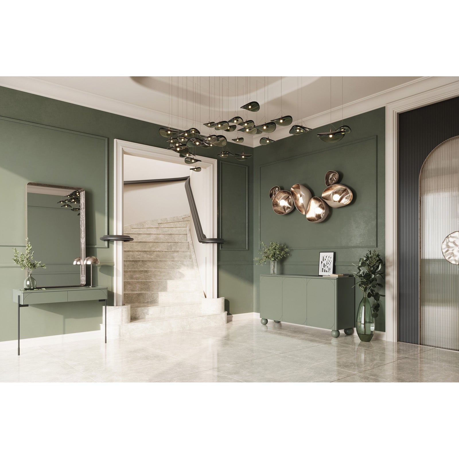 Sonatia komoda 150 cm, 3 vrata in 2 predala, Material: MDF