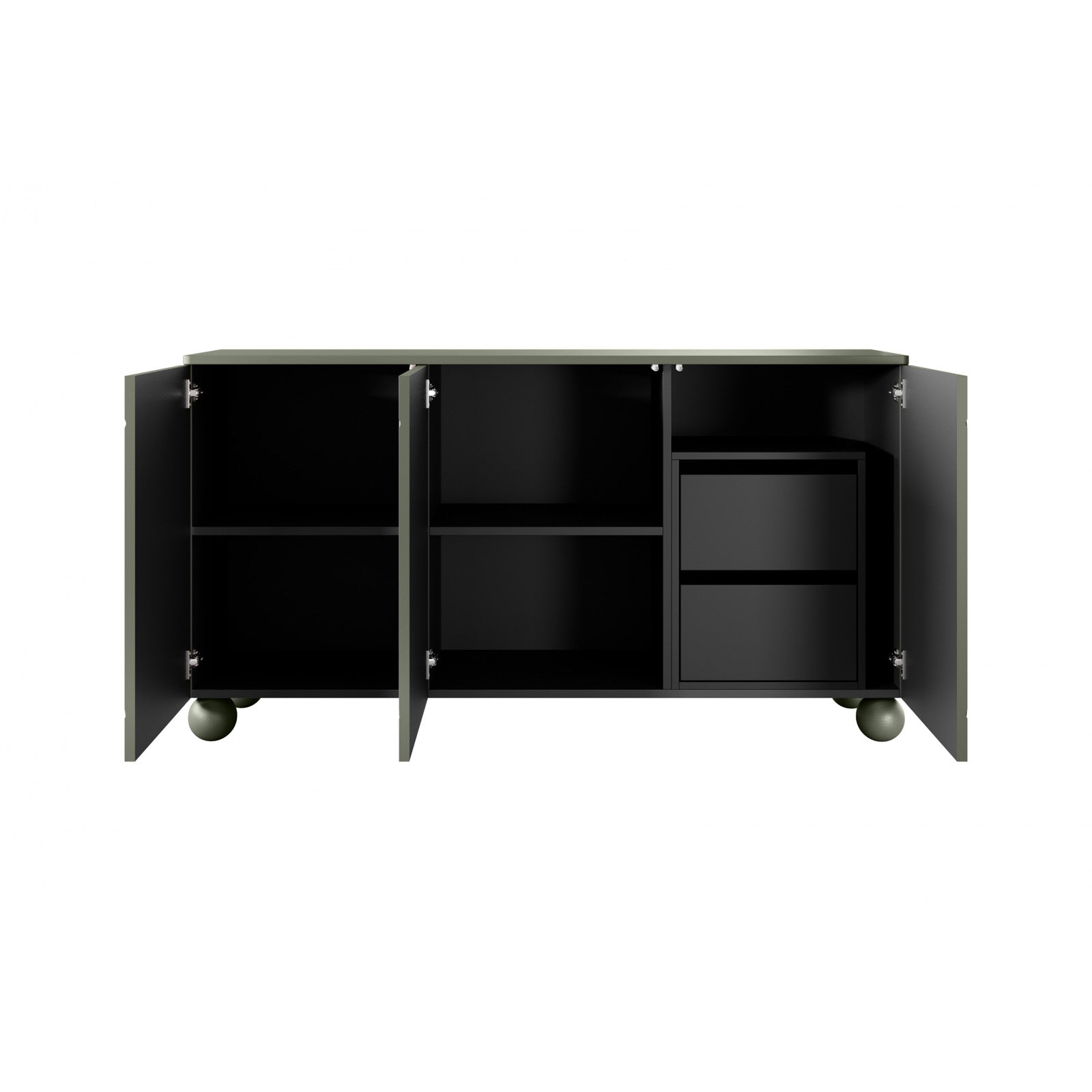 Sonatia komoda 150 cm, 3 vrata in 2 predala, Material: MDF