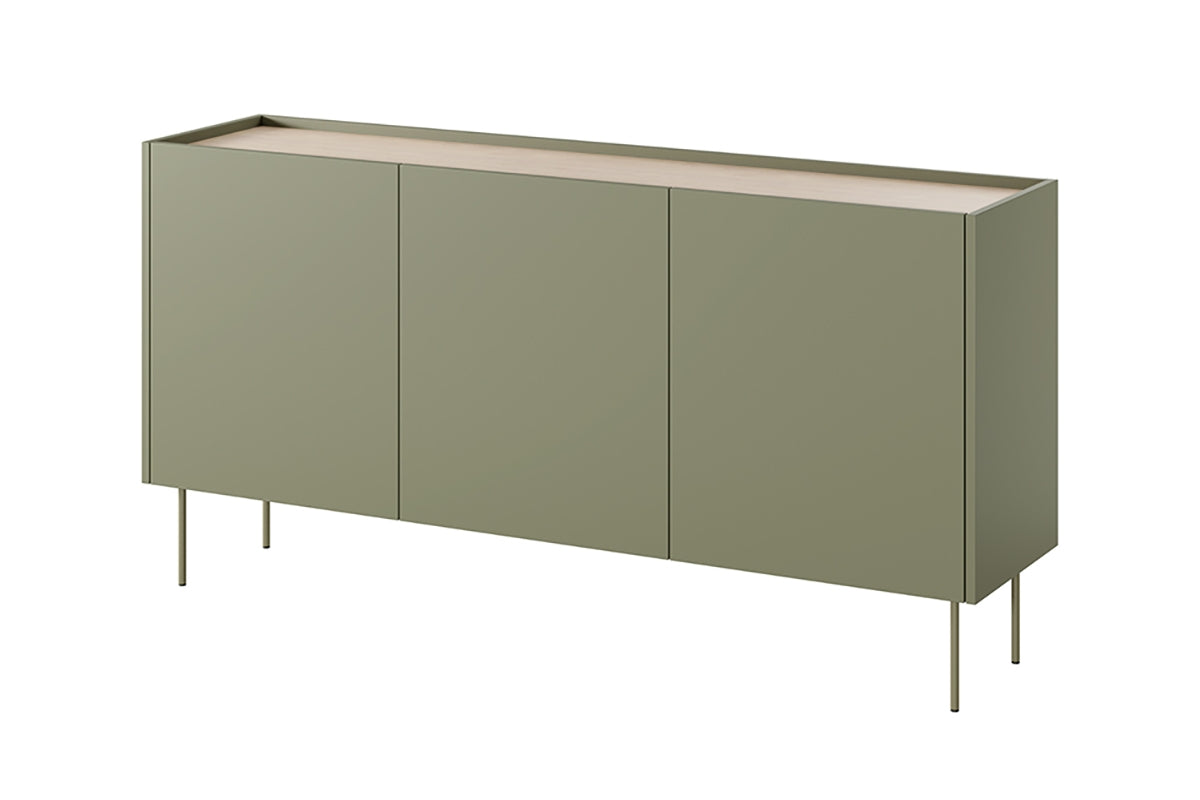 Dizajnerska komoda 170 cm, 3 vrata in 4 predali, Material: MDF