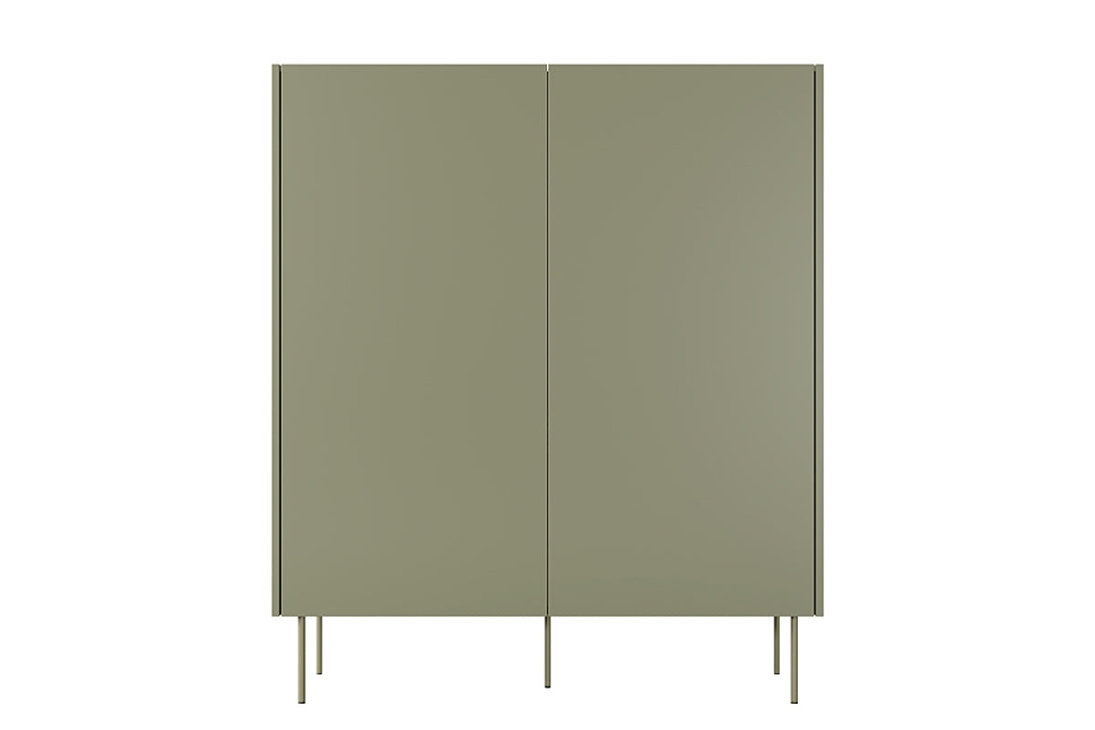 Dizajnerska komoda 120 cm, 2 vrata in 2 predala, Material: MDF