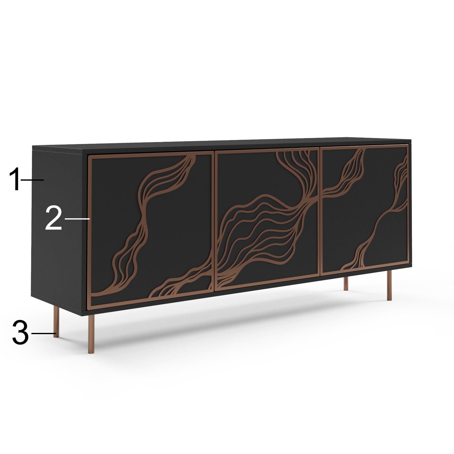 Predalnik Maris 164,5x42cm, Material: Laminirana plošča