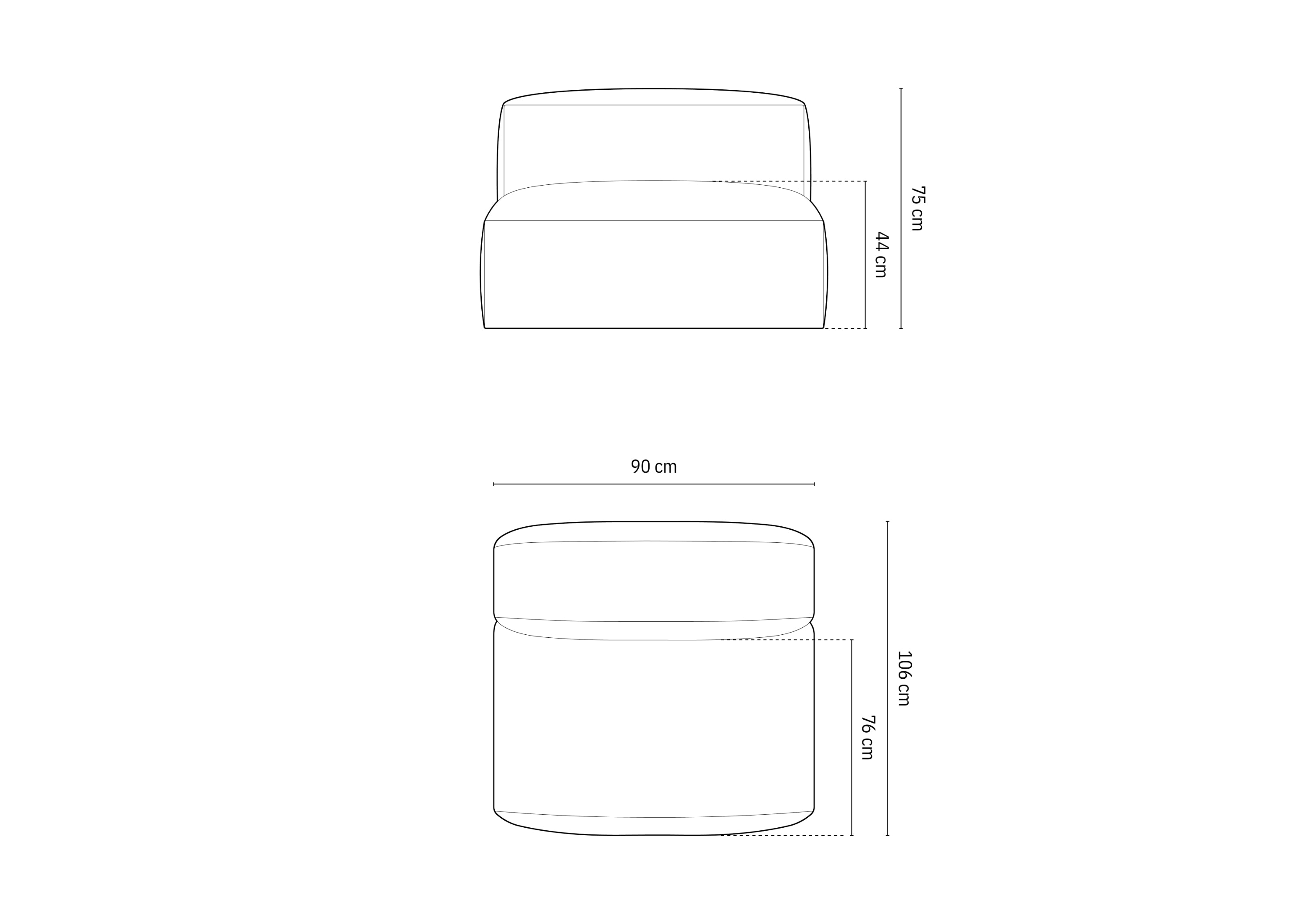 Modul Martina, 90x106cm, Material: Strukturirana tkanina