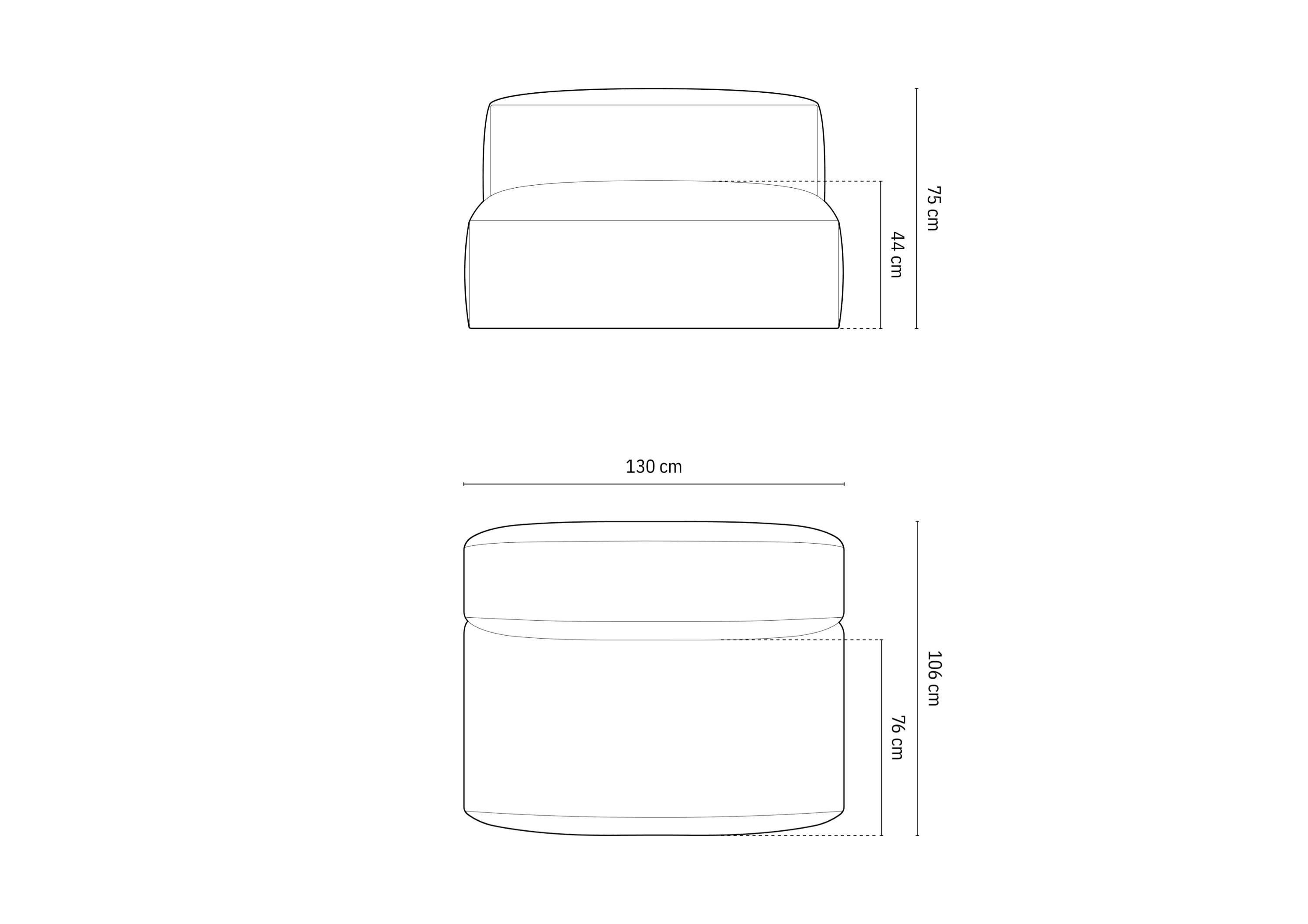 Modul Martina, 130x106cm, Material: Strukturirana tkanina