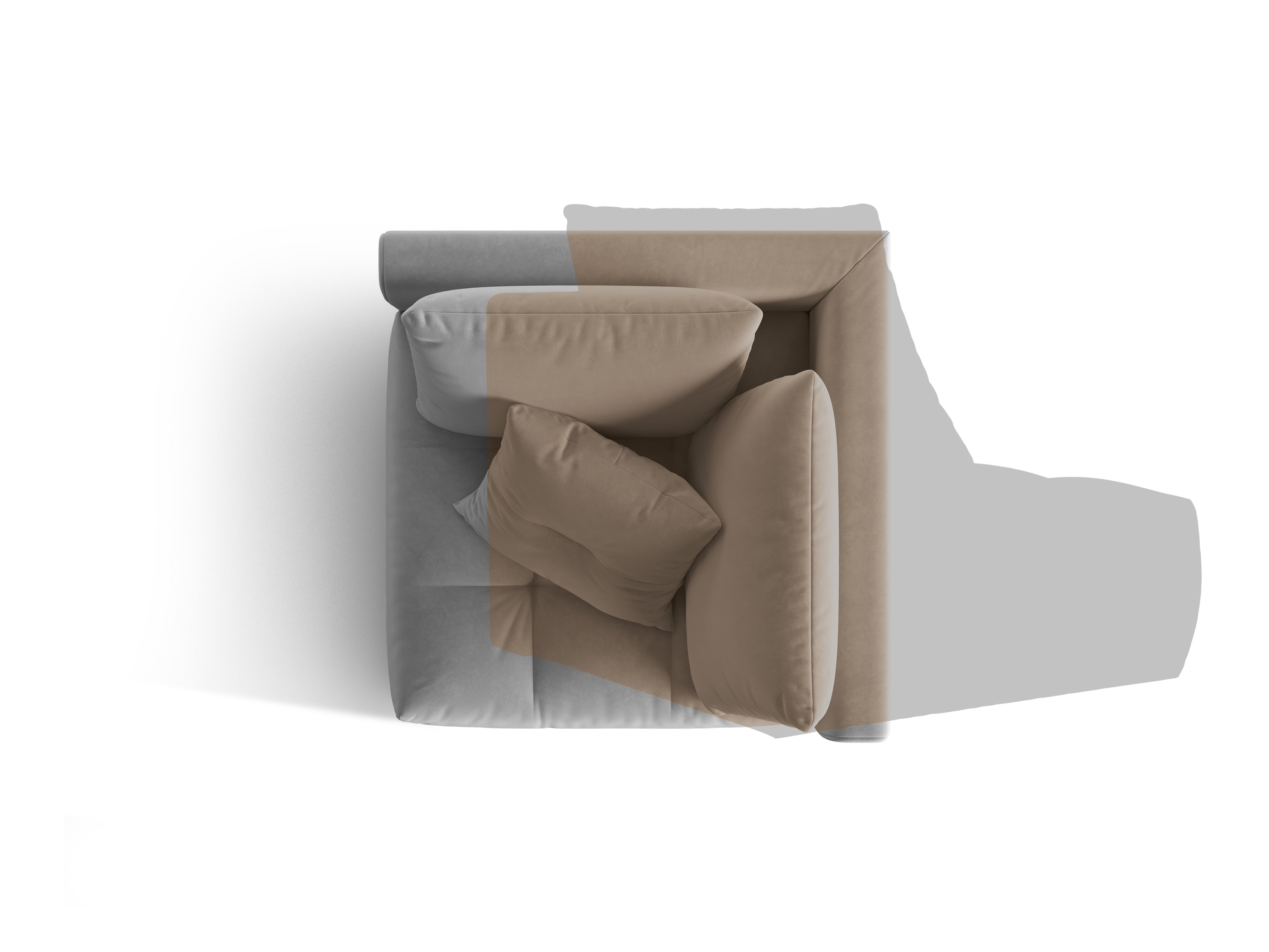 Modul Bloom 100x100cm, Material: Žamet