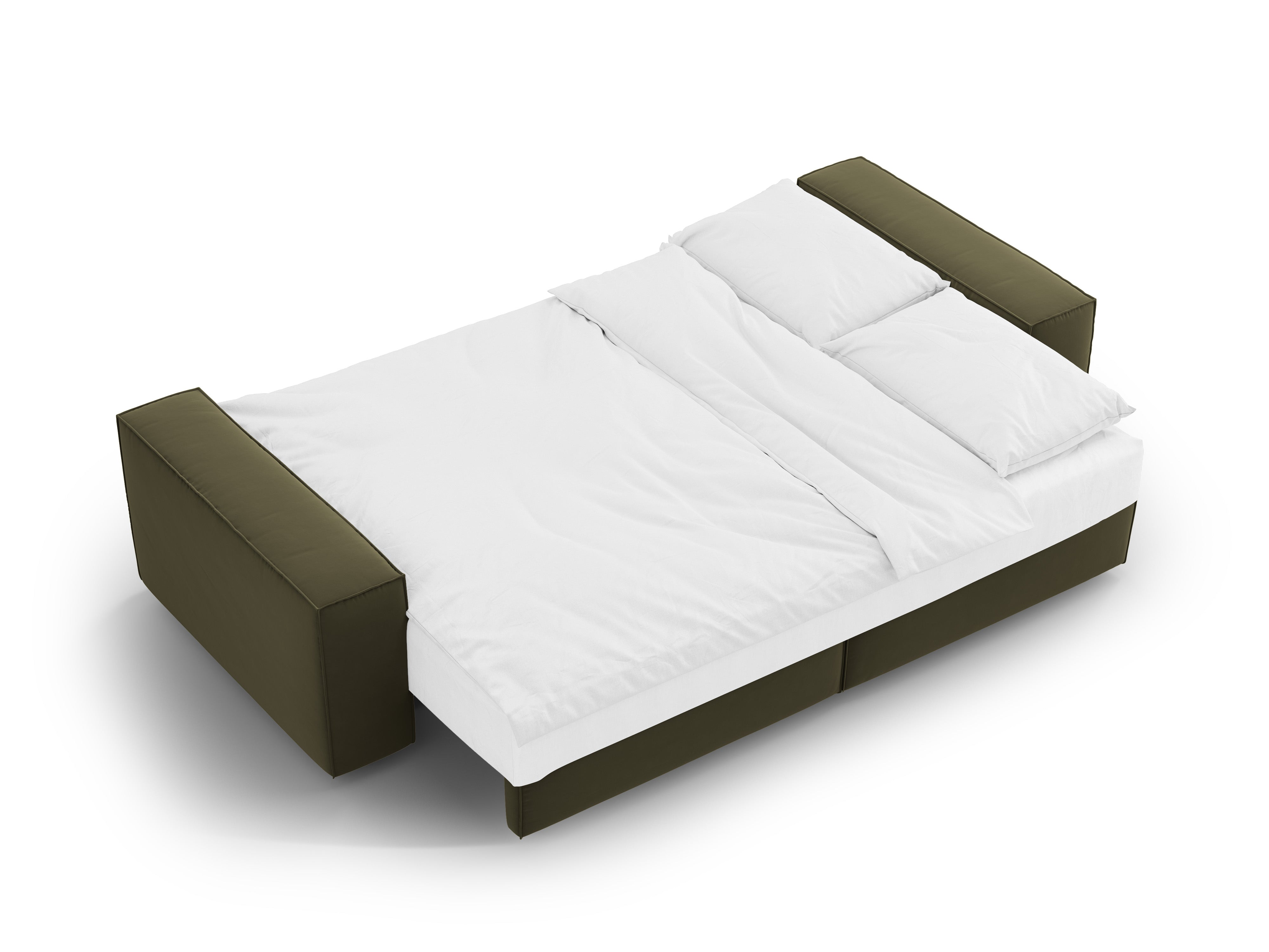 Jodie kavč z raztegljivim ležiščem za 3 osebe, material: žamet