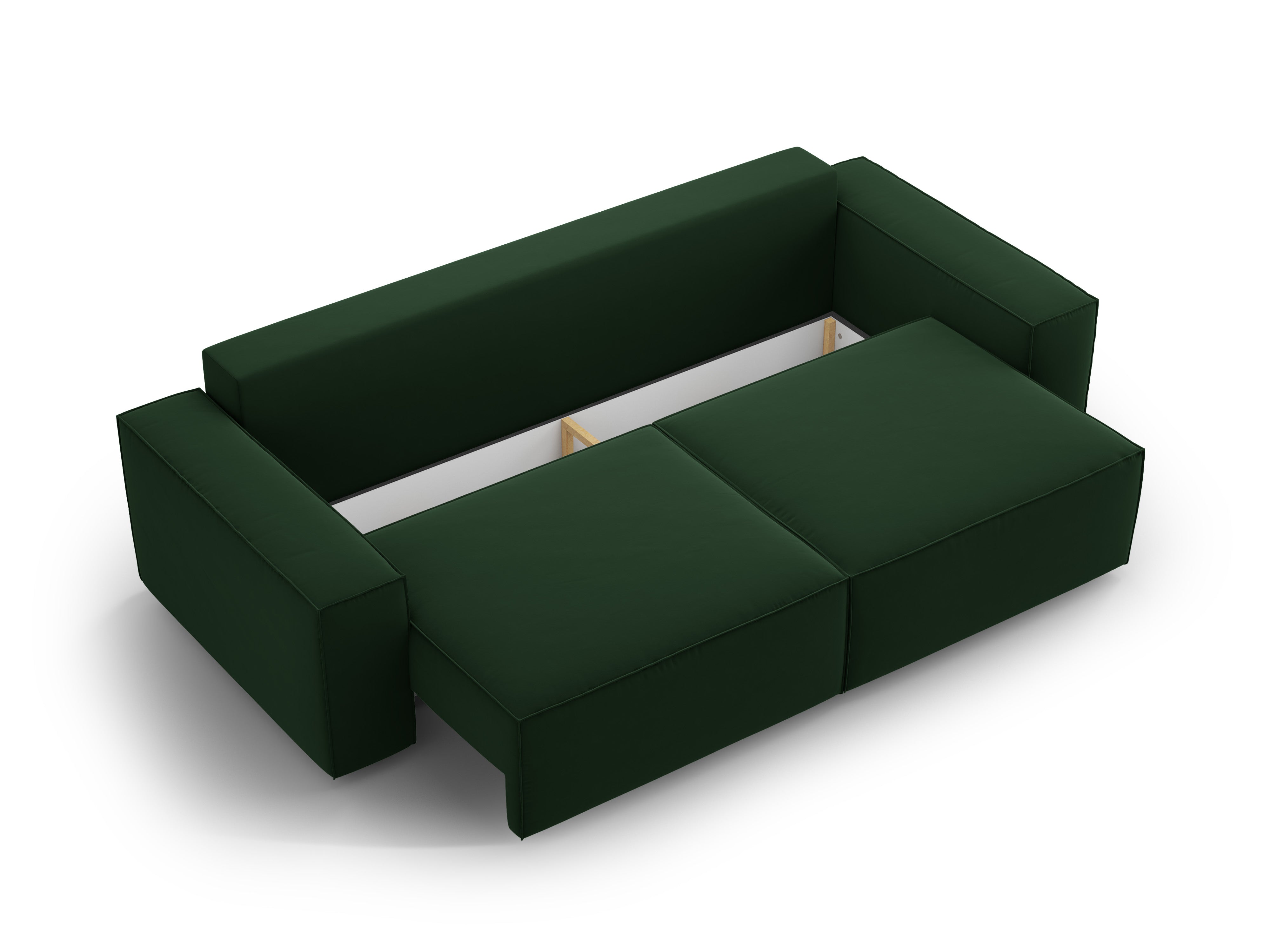 Jodie kavč z raztegljivim ležiščem za 3 osebe, material: žamet