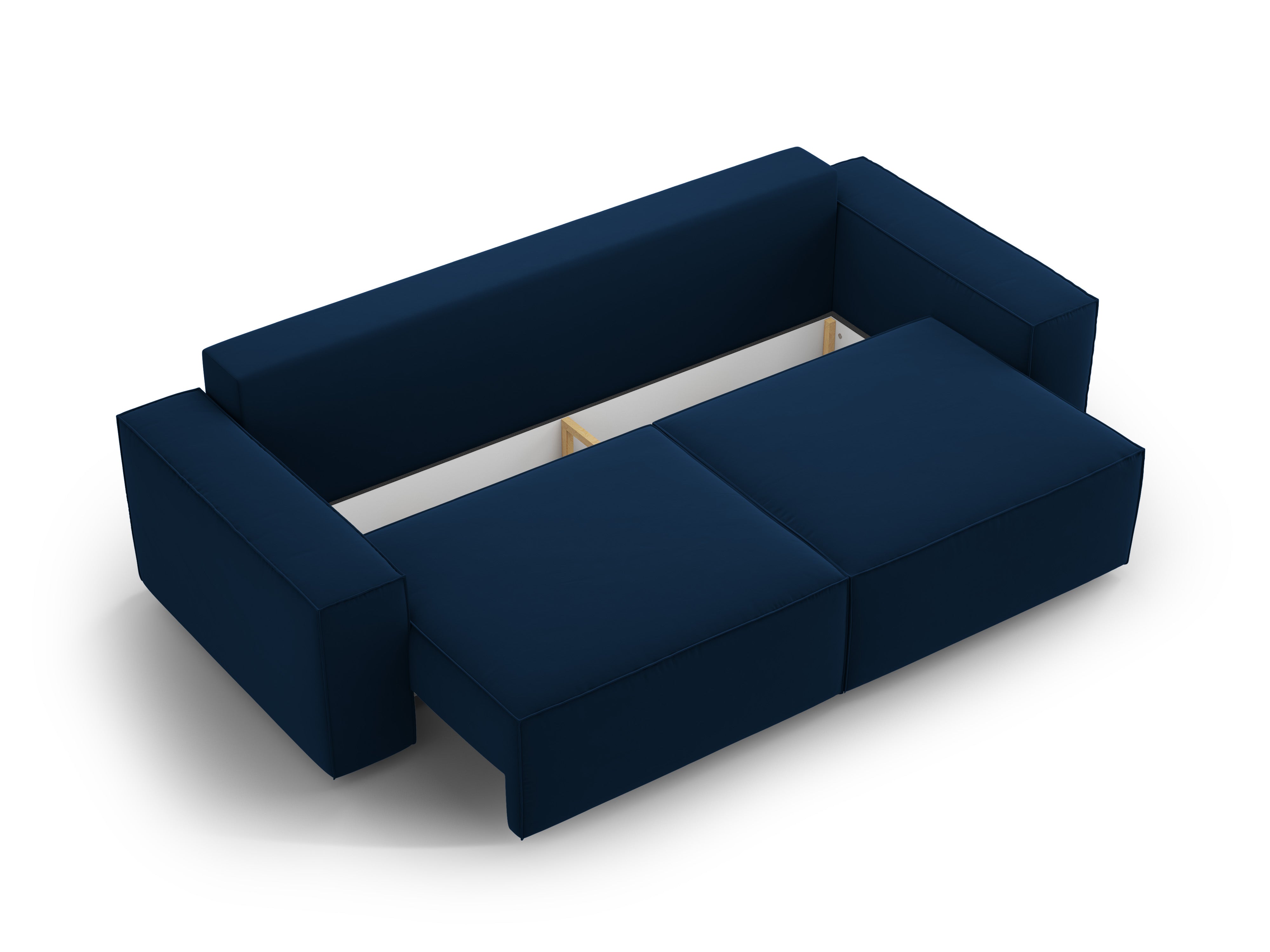 Jodie kavč z raztegljivim ležiščem za 3 osebe, material: žamet