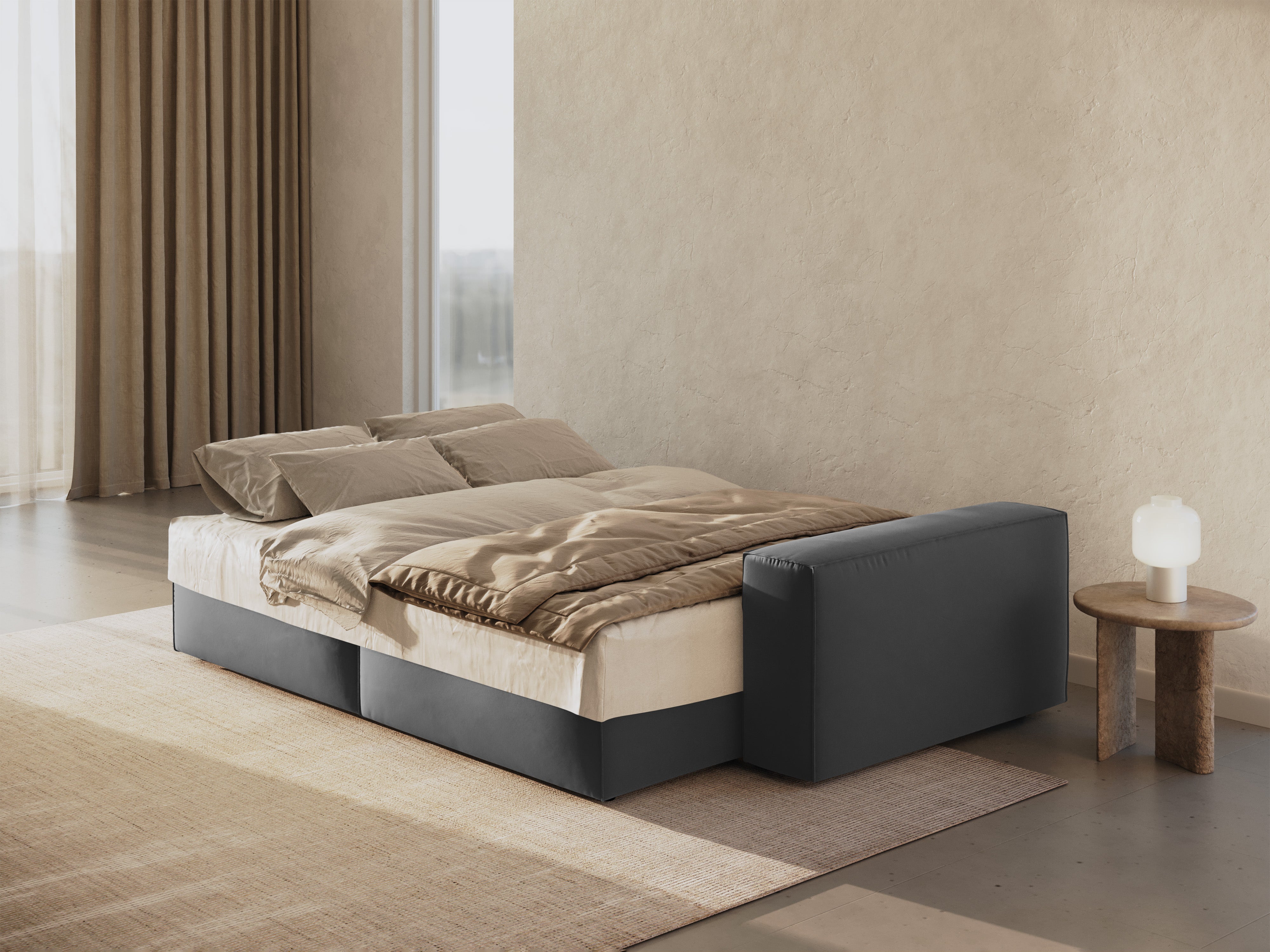 Jodie kavč z raztegljivim ležiščem za 3 osebe, material: žamet