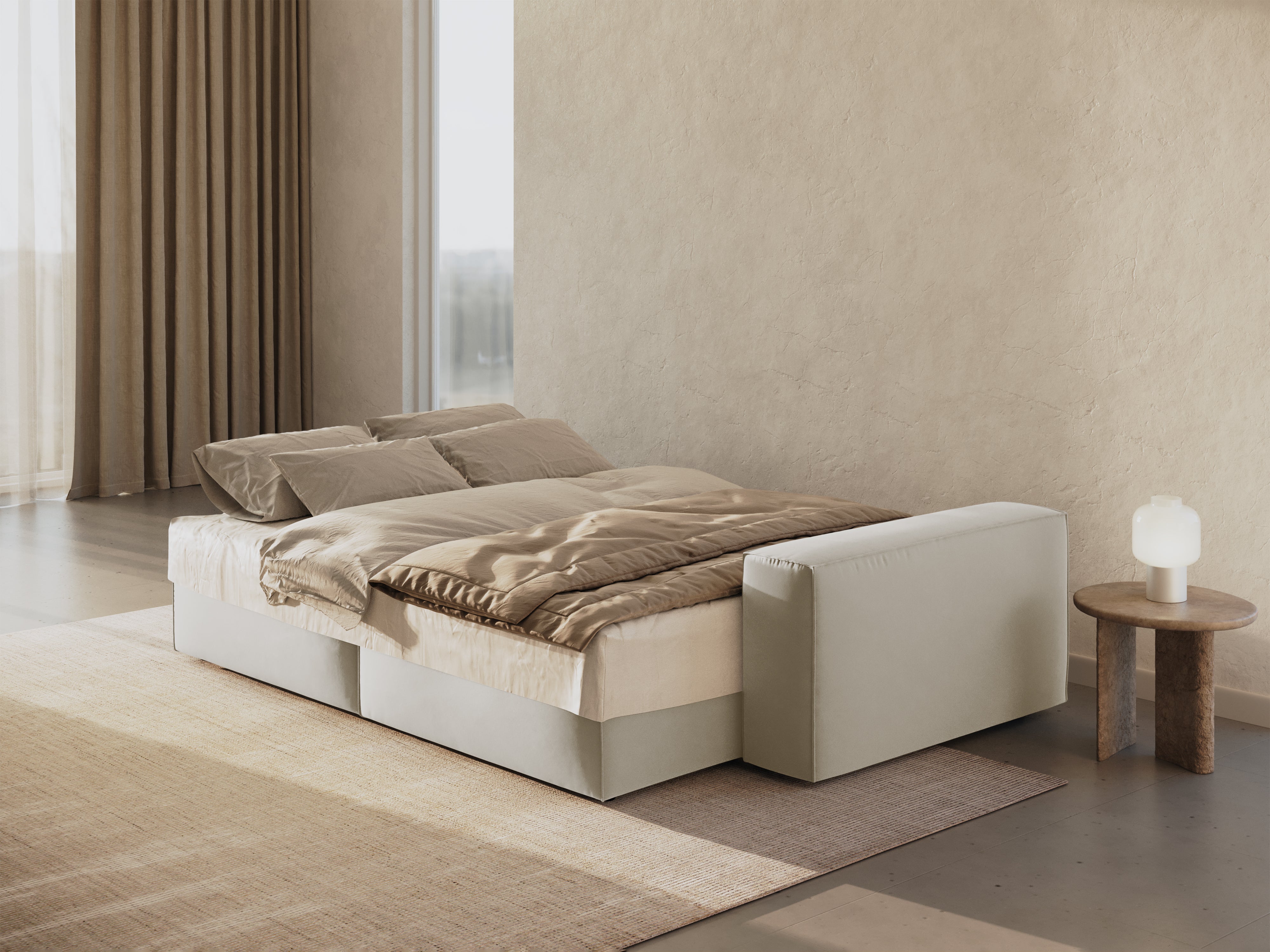 Jodie kavč z raztegljivim ležiščem za 3 osebe, material: žamet