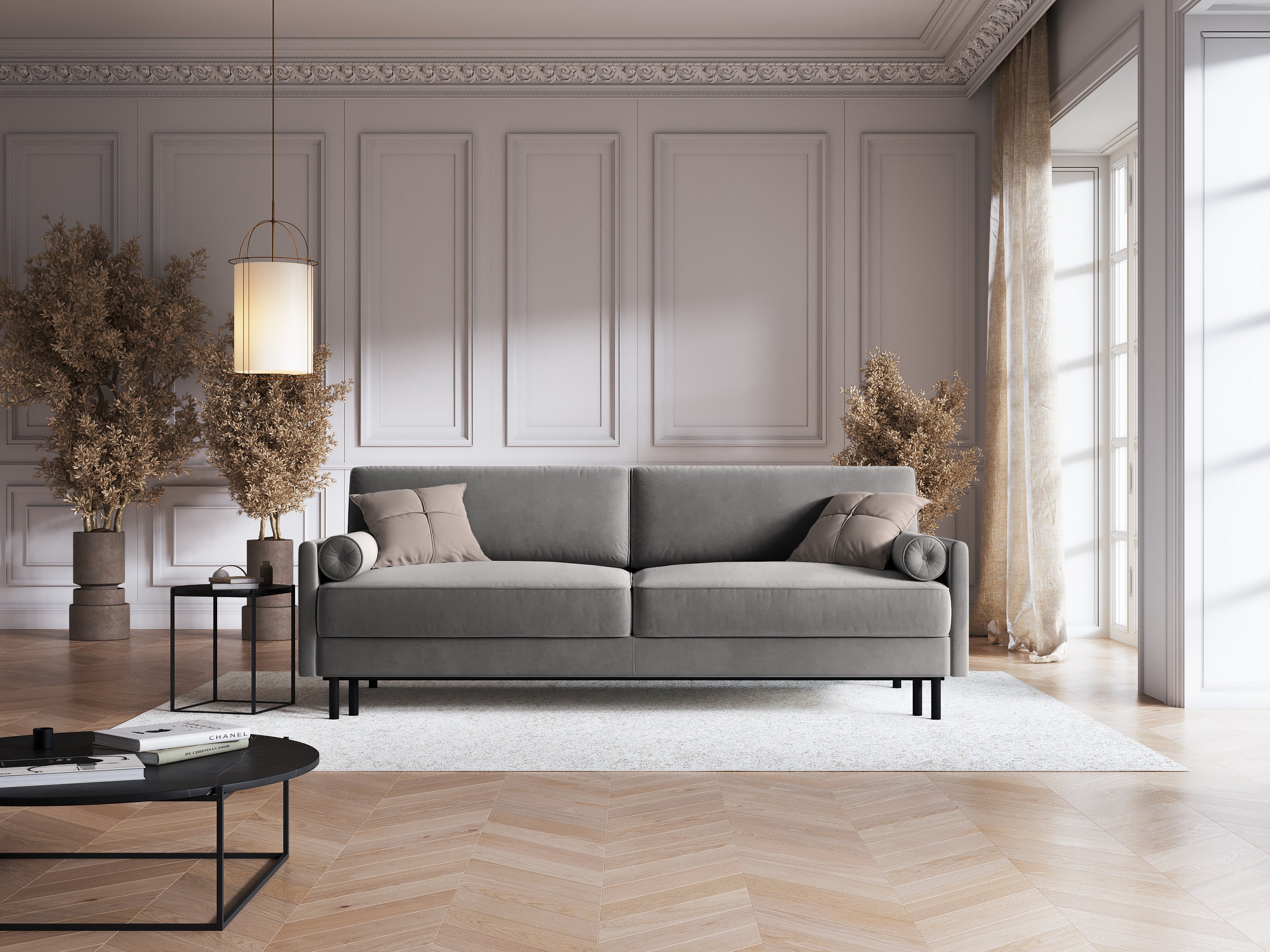 Scott kavč, 3 sedeži, 212x97cm, Material: žamet