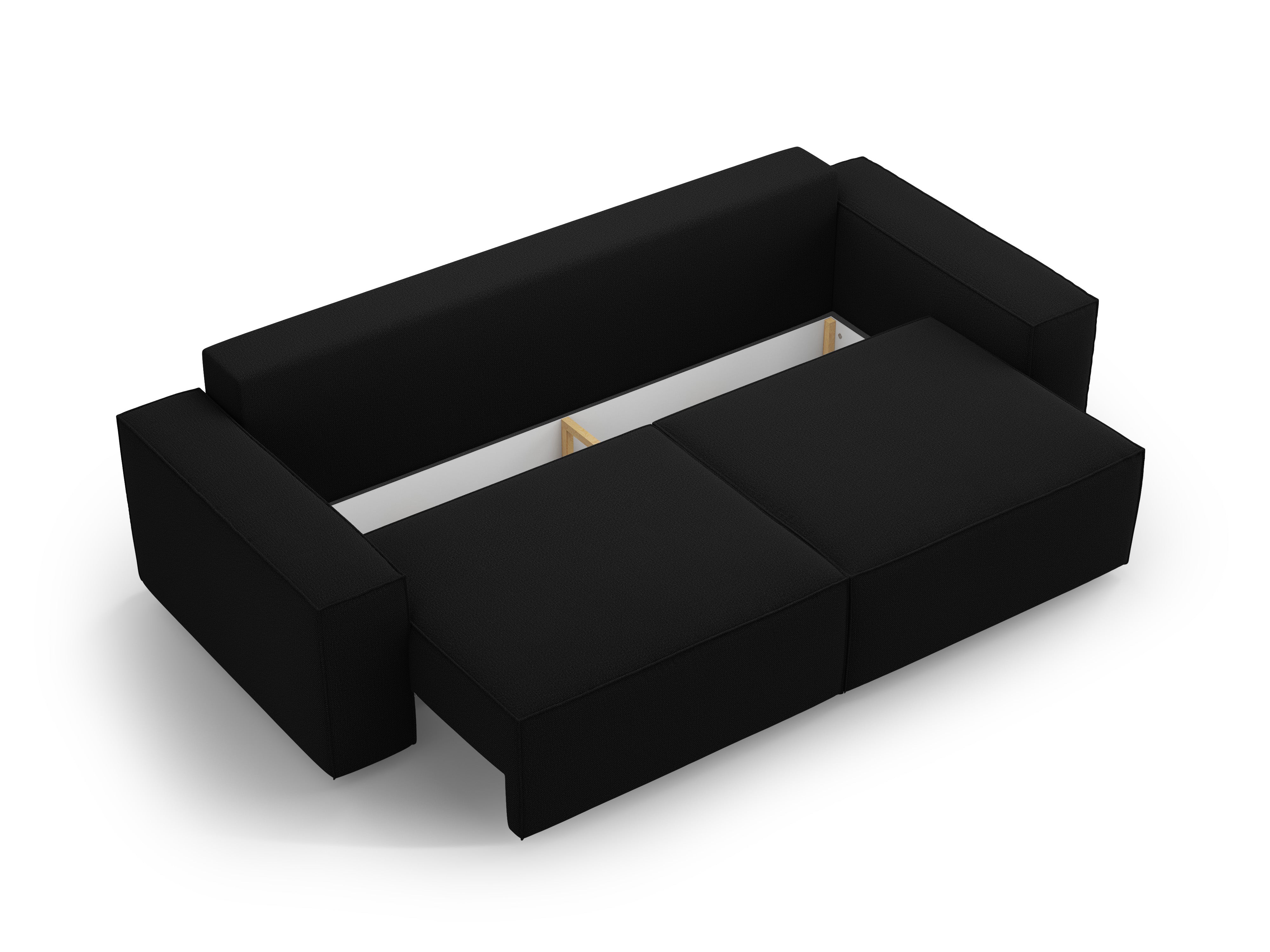 Jodie kavč z raztegljivim ležiščem za 3 osebe, material: strukturirano blago