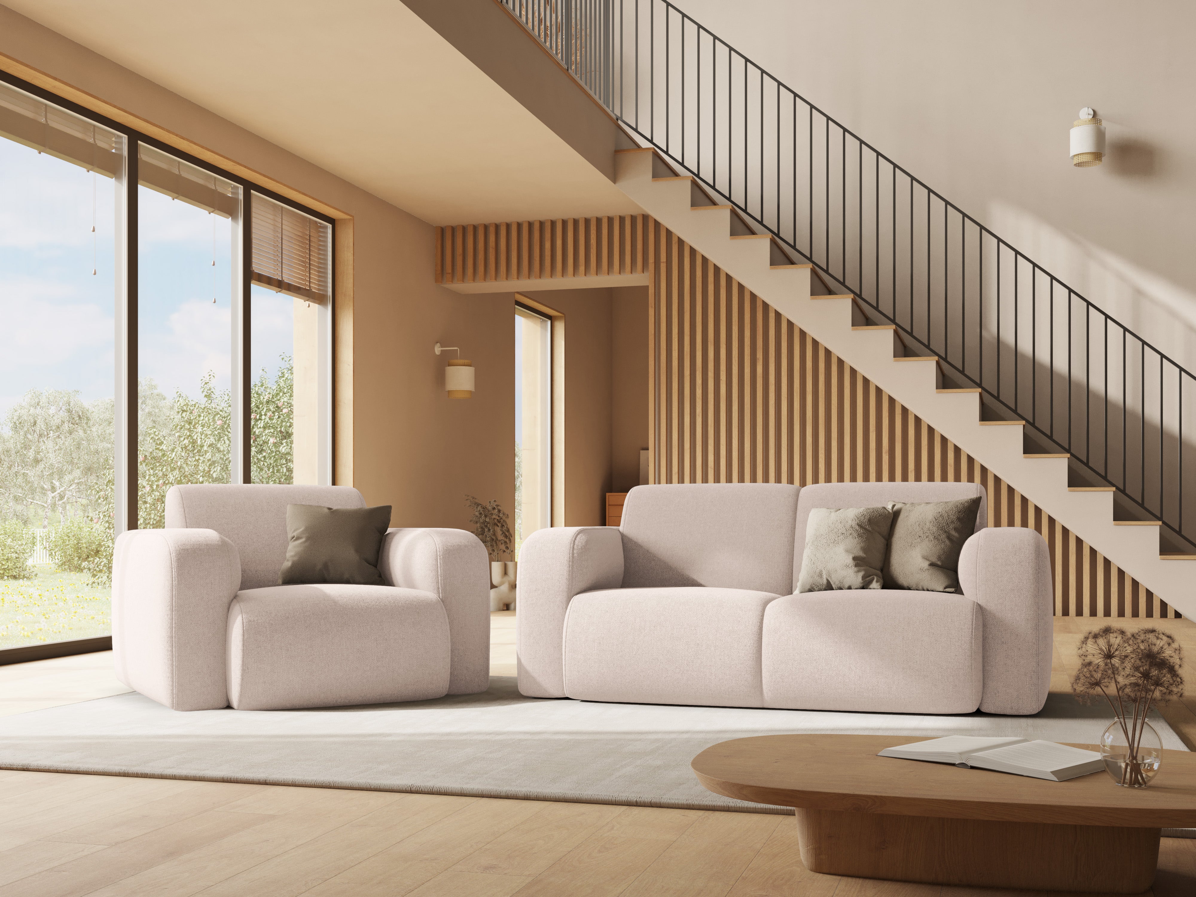 Molino fotelj 105x95 cm, material: šenil (Hague)