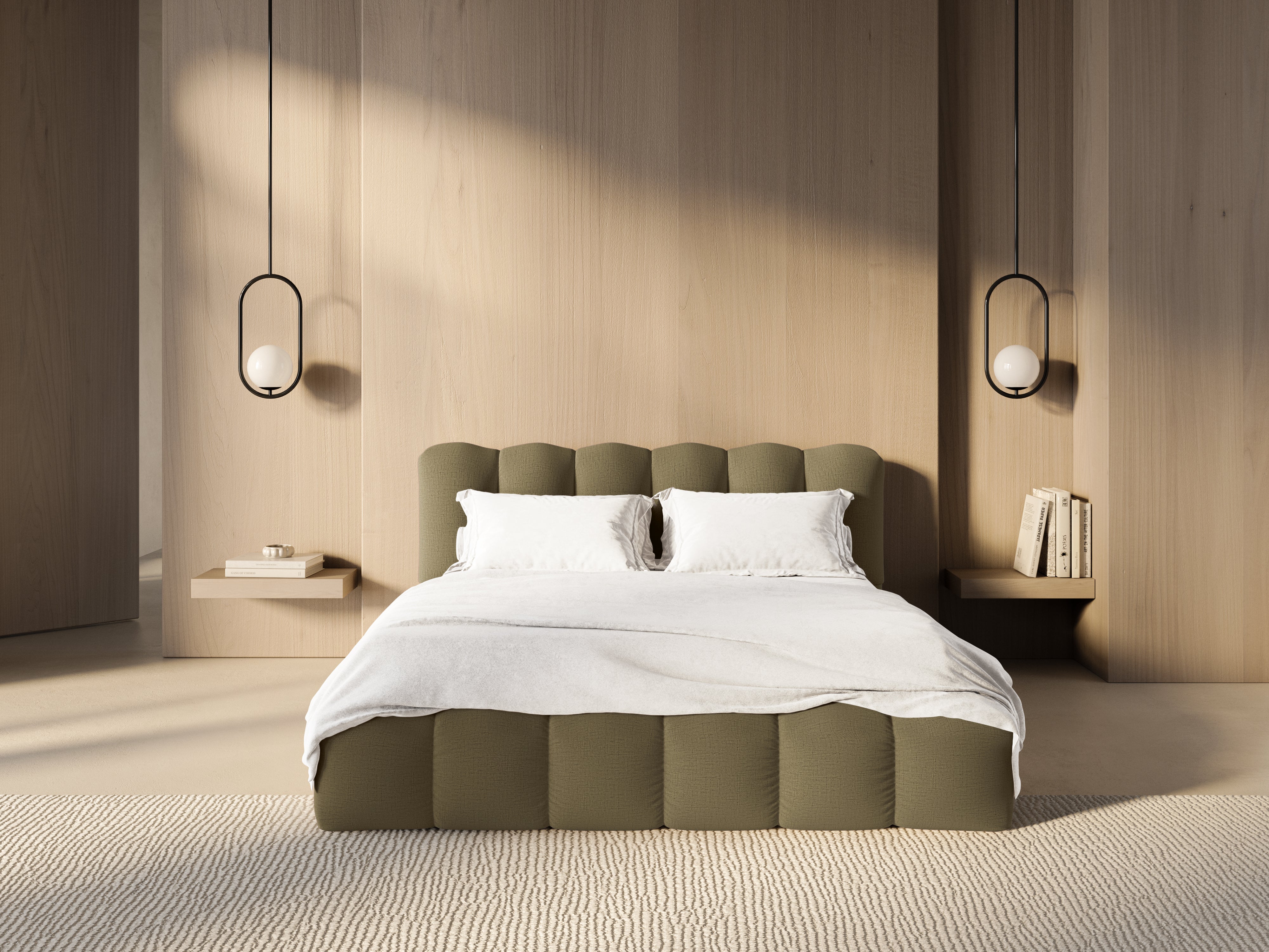 Lupine krevet, material: strukturirana tkanina