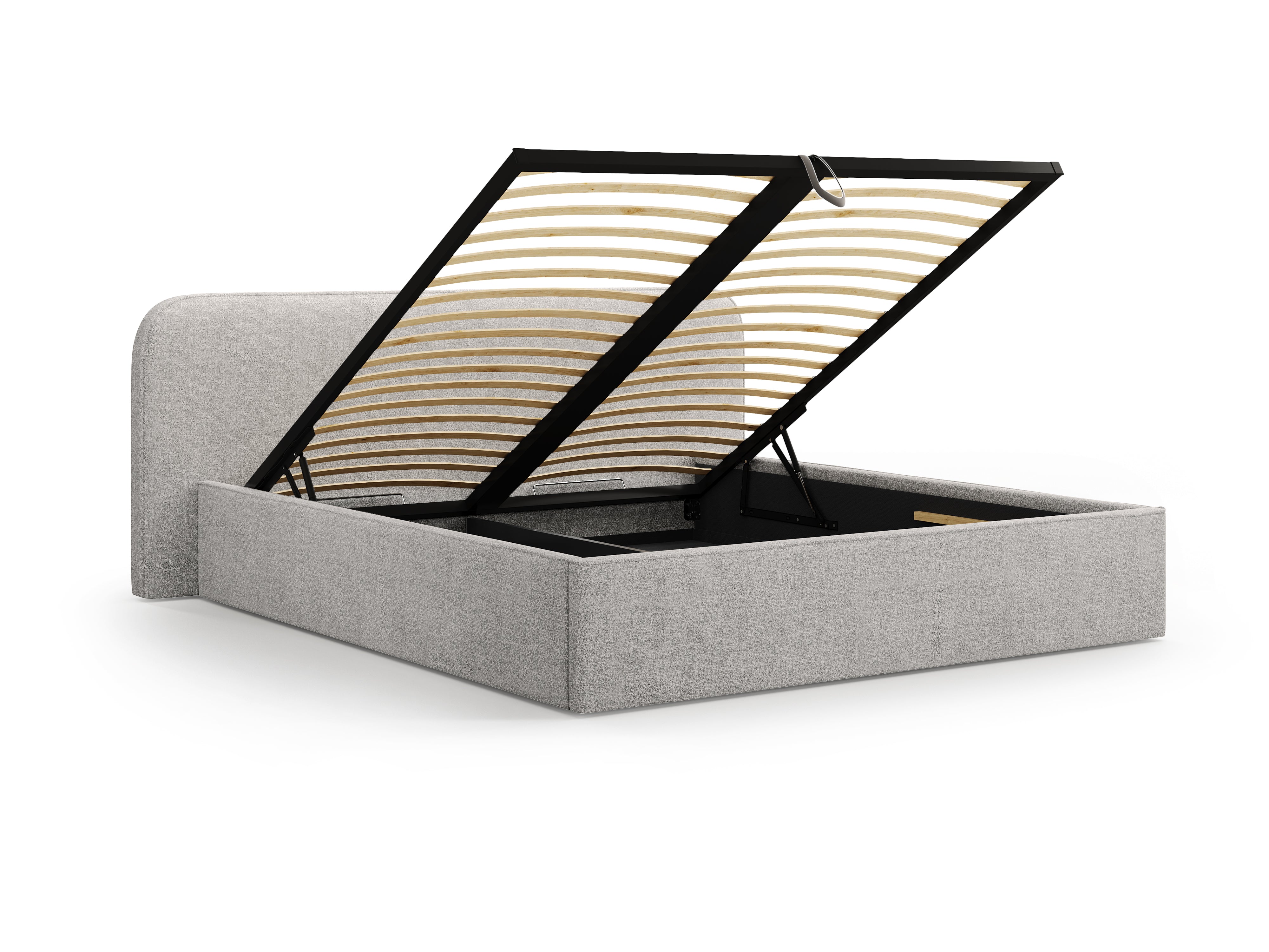 Postelja z vzmetnim okvirjem Elizabeth, Material: Bukle