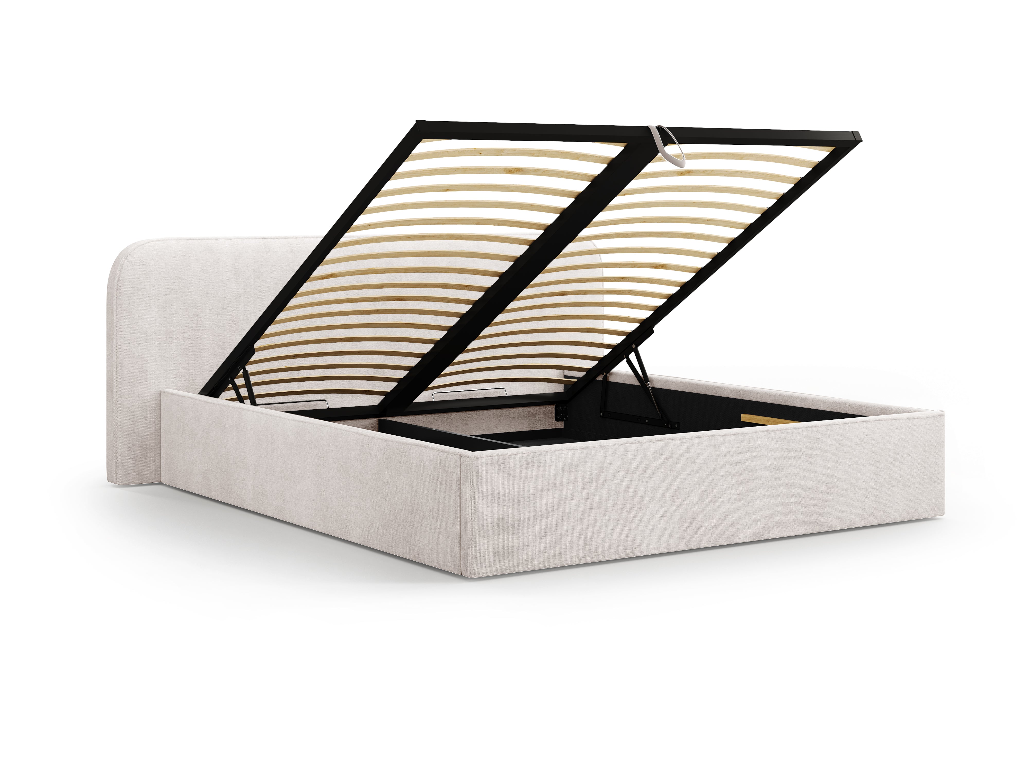 Postelja z vzmetnim okvirjem Elizabeth, Material: Strukturirano blago