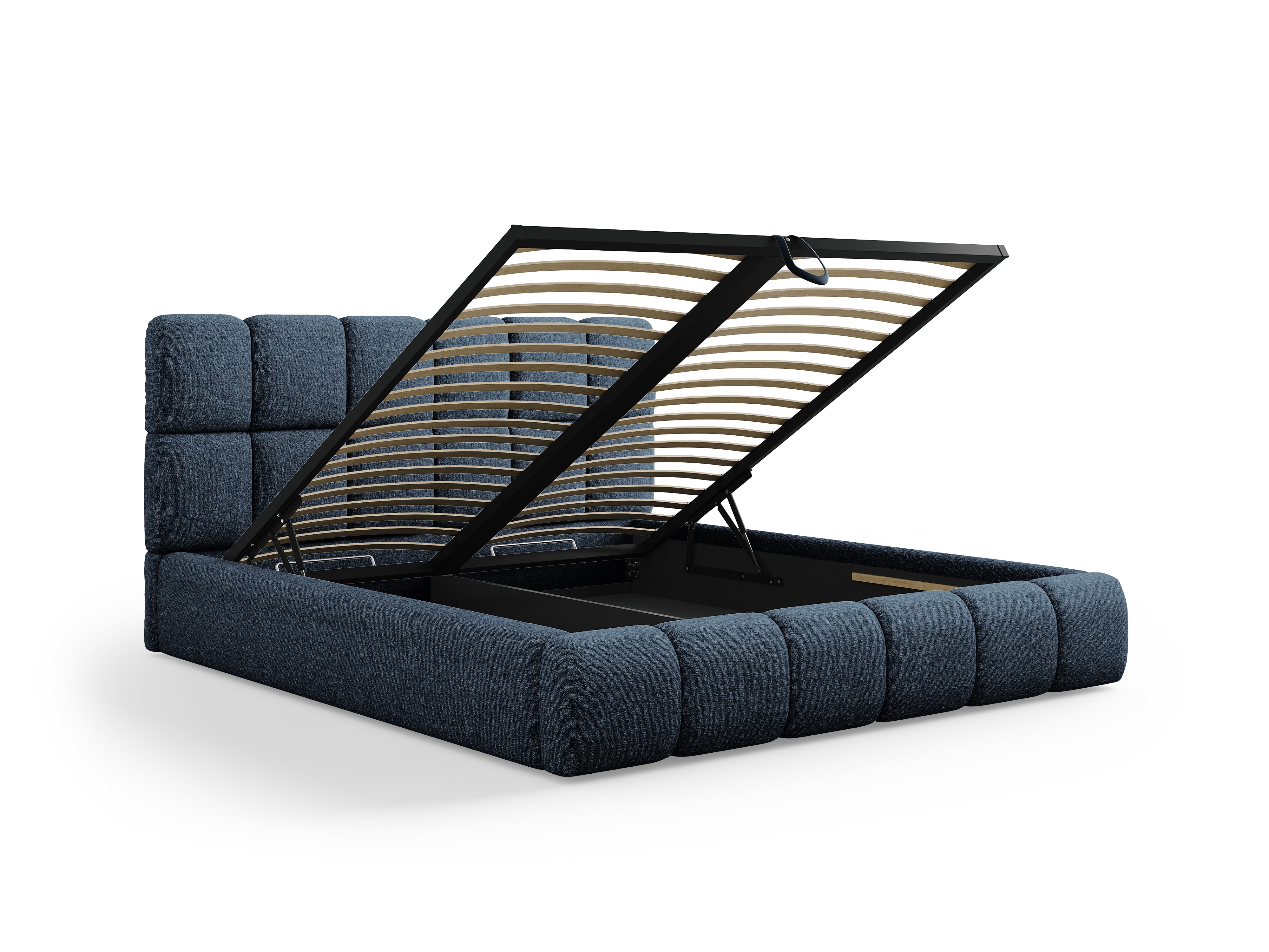 Postelja Bellis s shranjevalno posodo, Material: Šenil