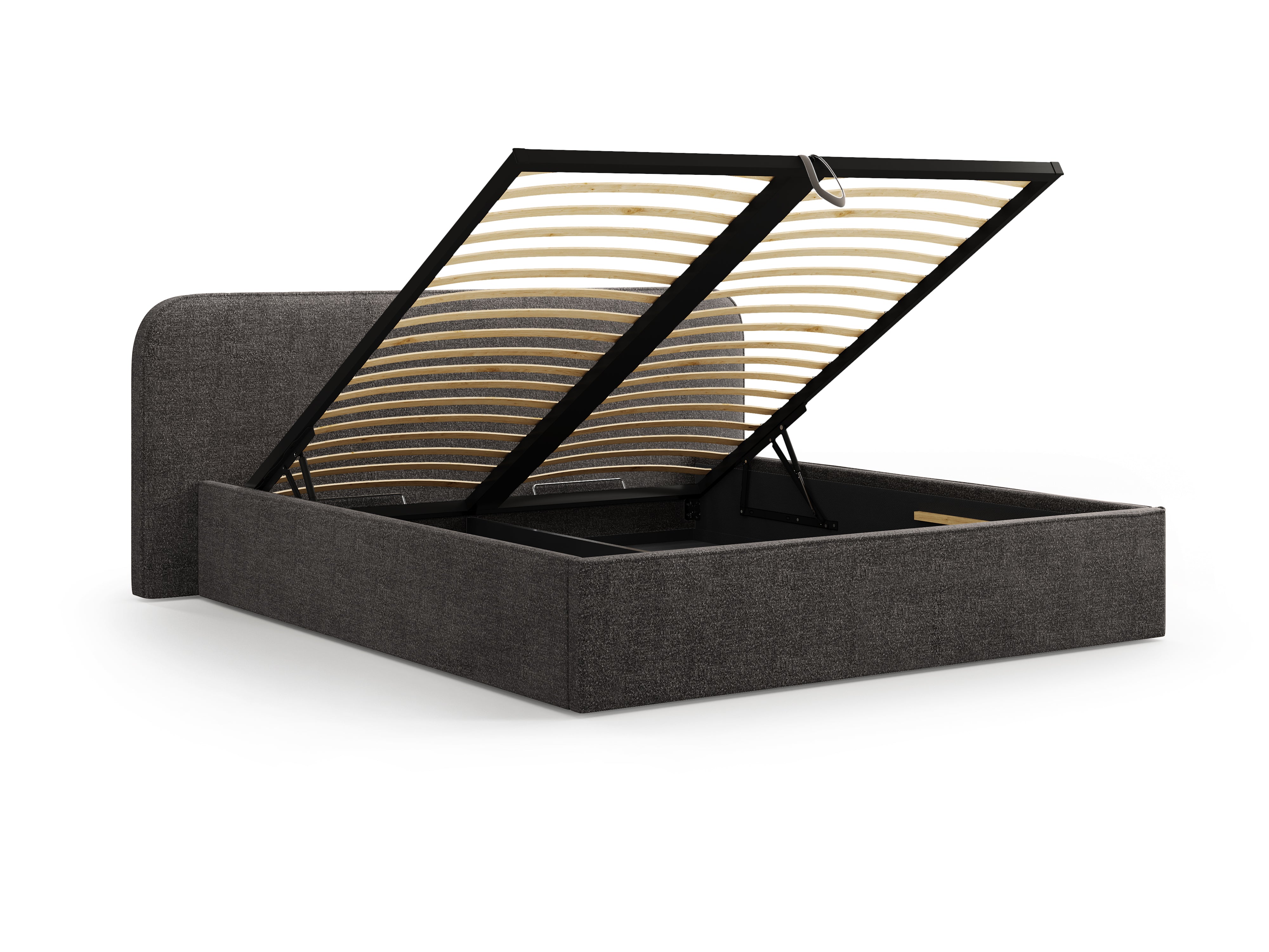 Postelja z vzmetnim okvirjem Elizabeth, Material: Bukle