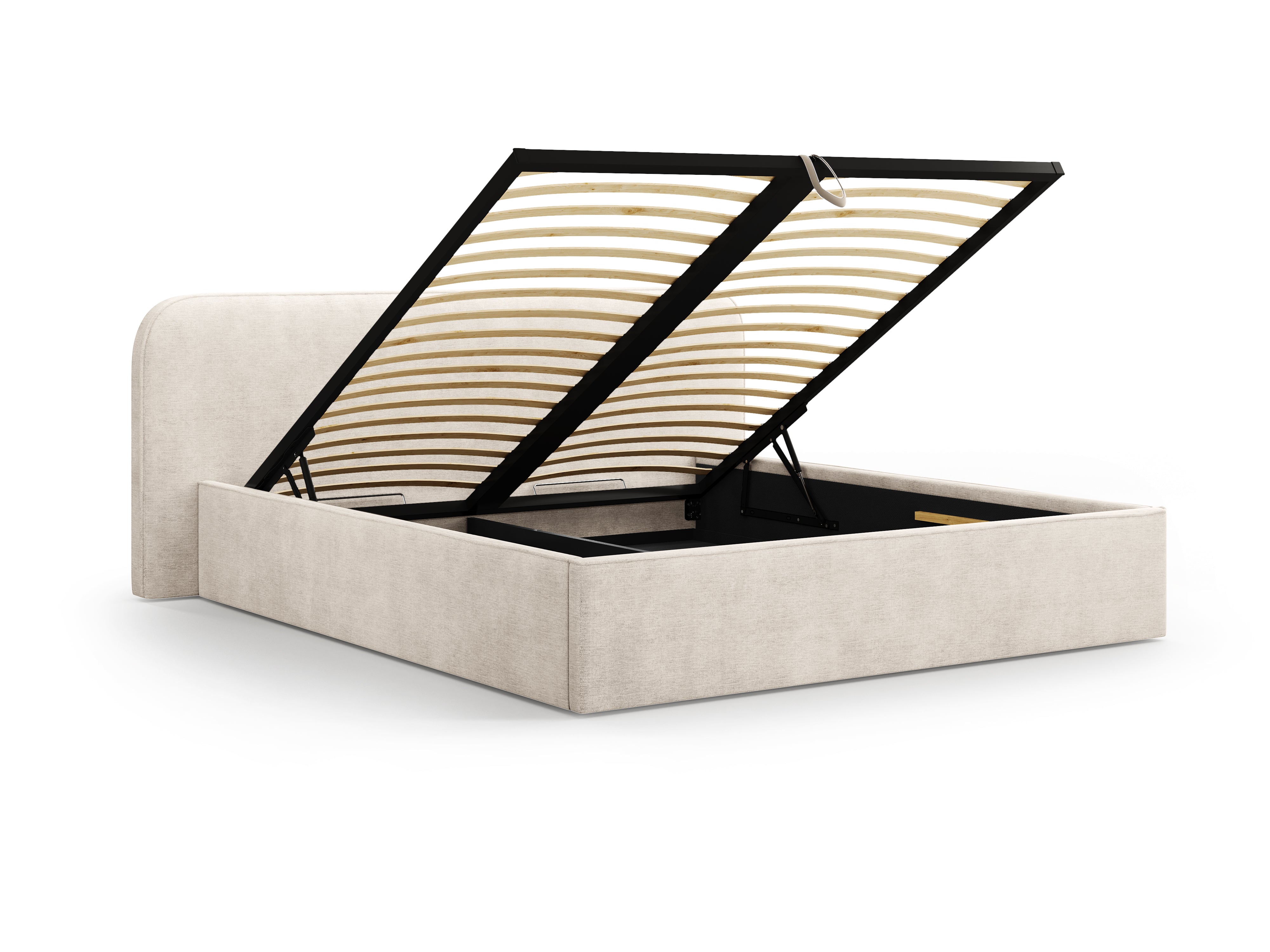 Postelja z vzmetnim okvirjem Elizabeth, Material: Strukturirano blago