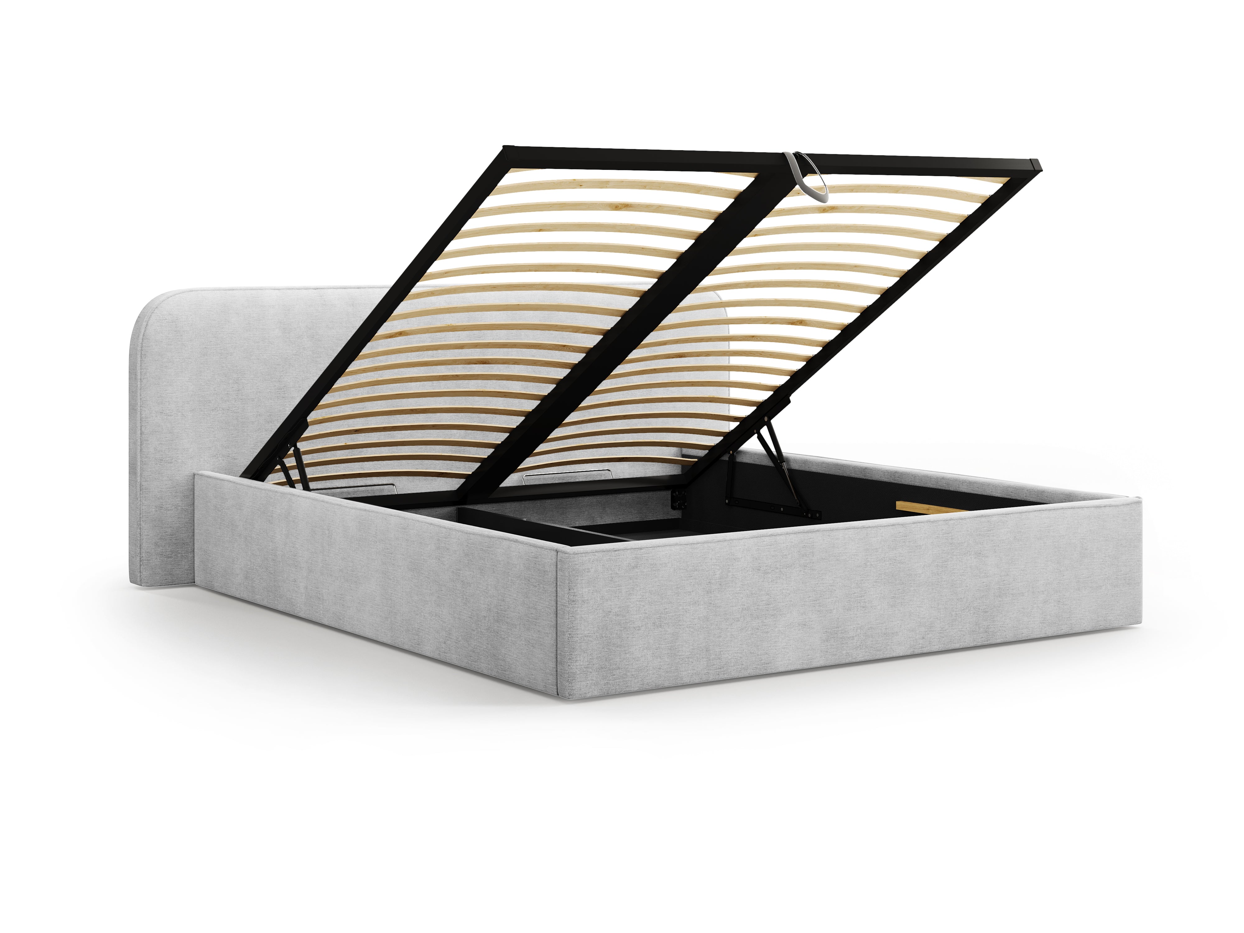 Postelja z vzmetnim okvirjem Elizabeth, Material: Strukturirano blago