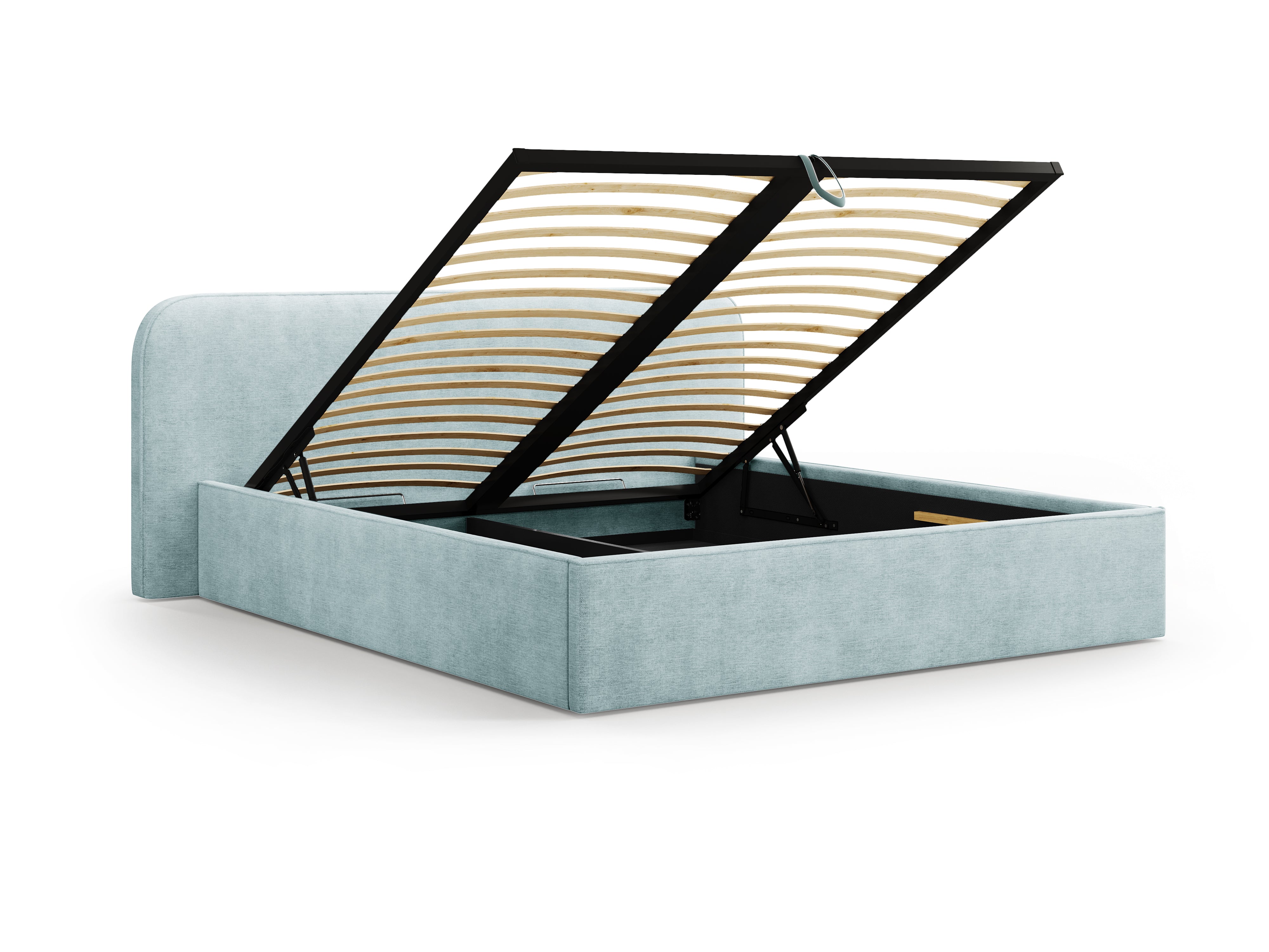 Postelja z vzmetnim okvirjem Elizabeth, Material: Strukturirano blago