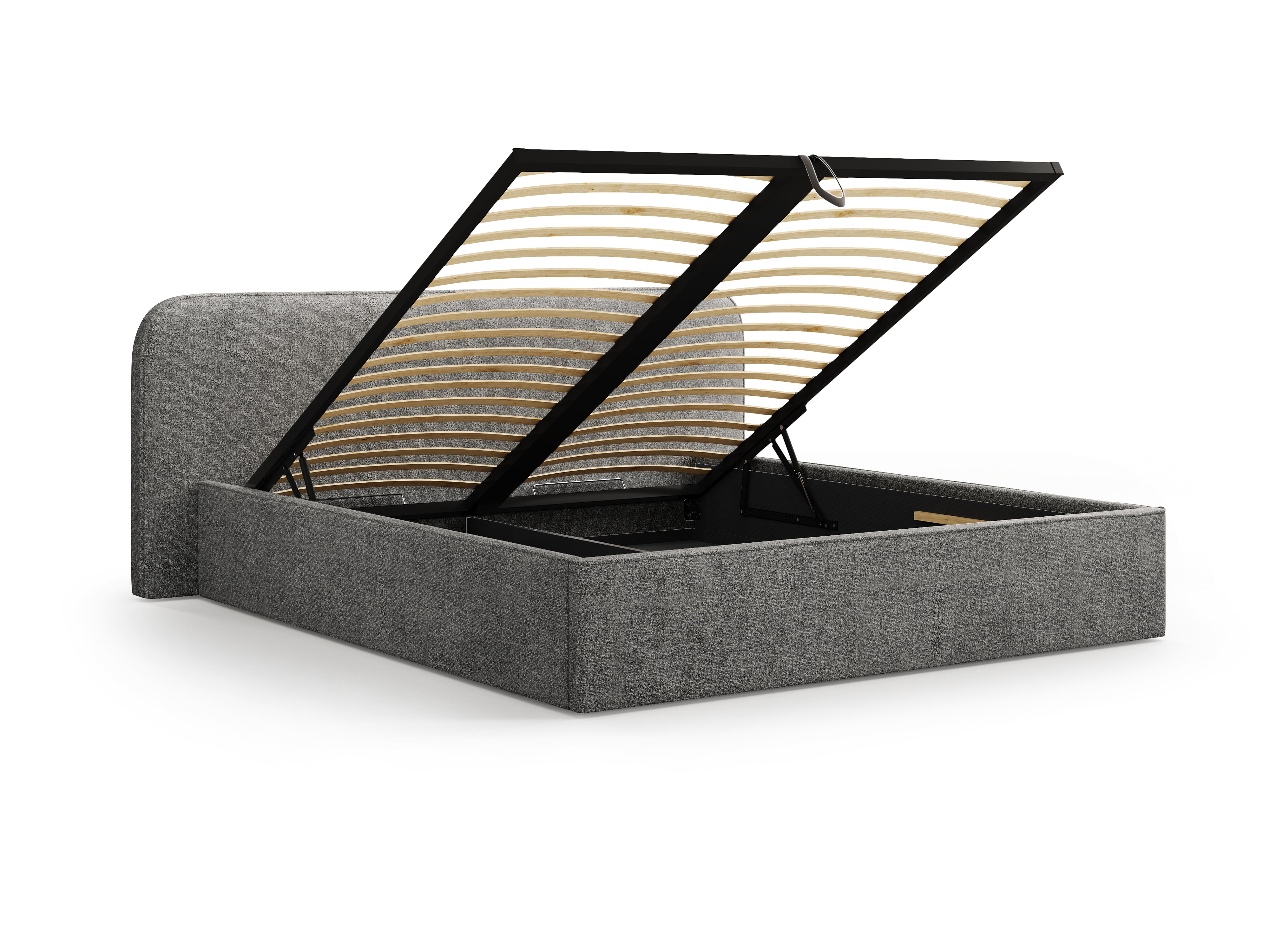 Postelja z vzmetnim okvirjem Elizabeth, Material: Bukle