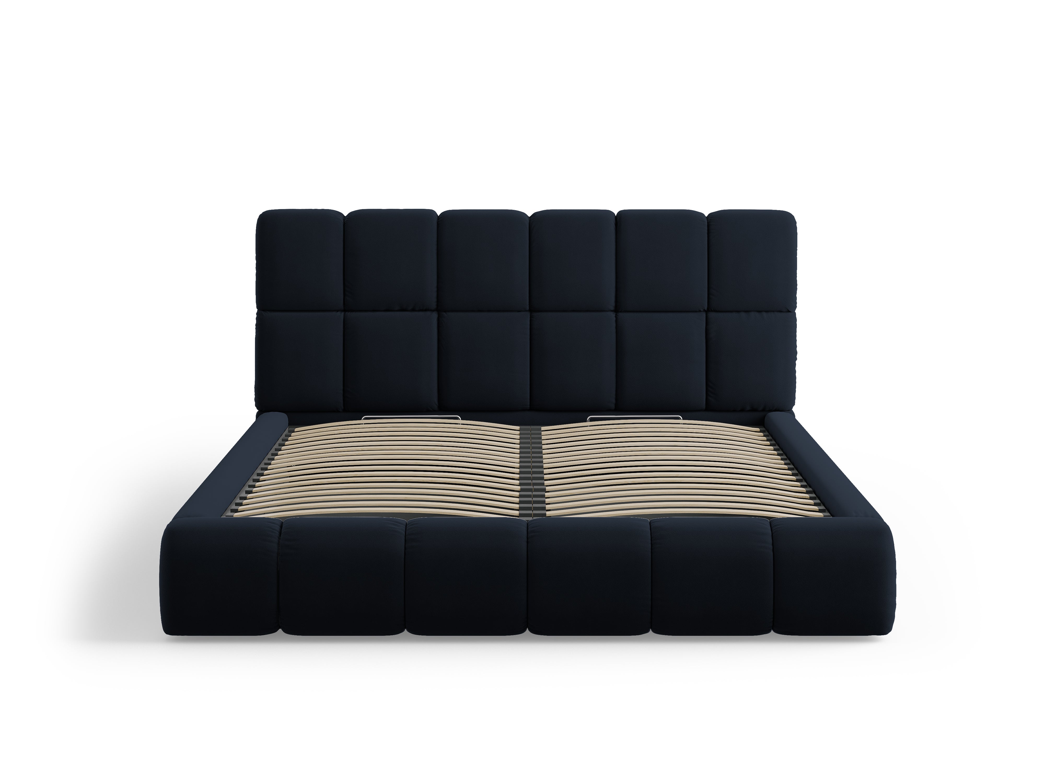 Postelja Bellis s shranjevalno posodo, Material: Žamet