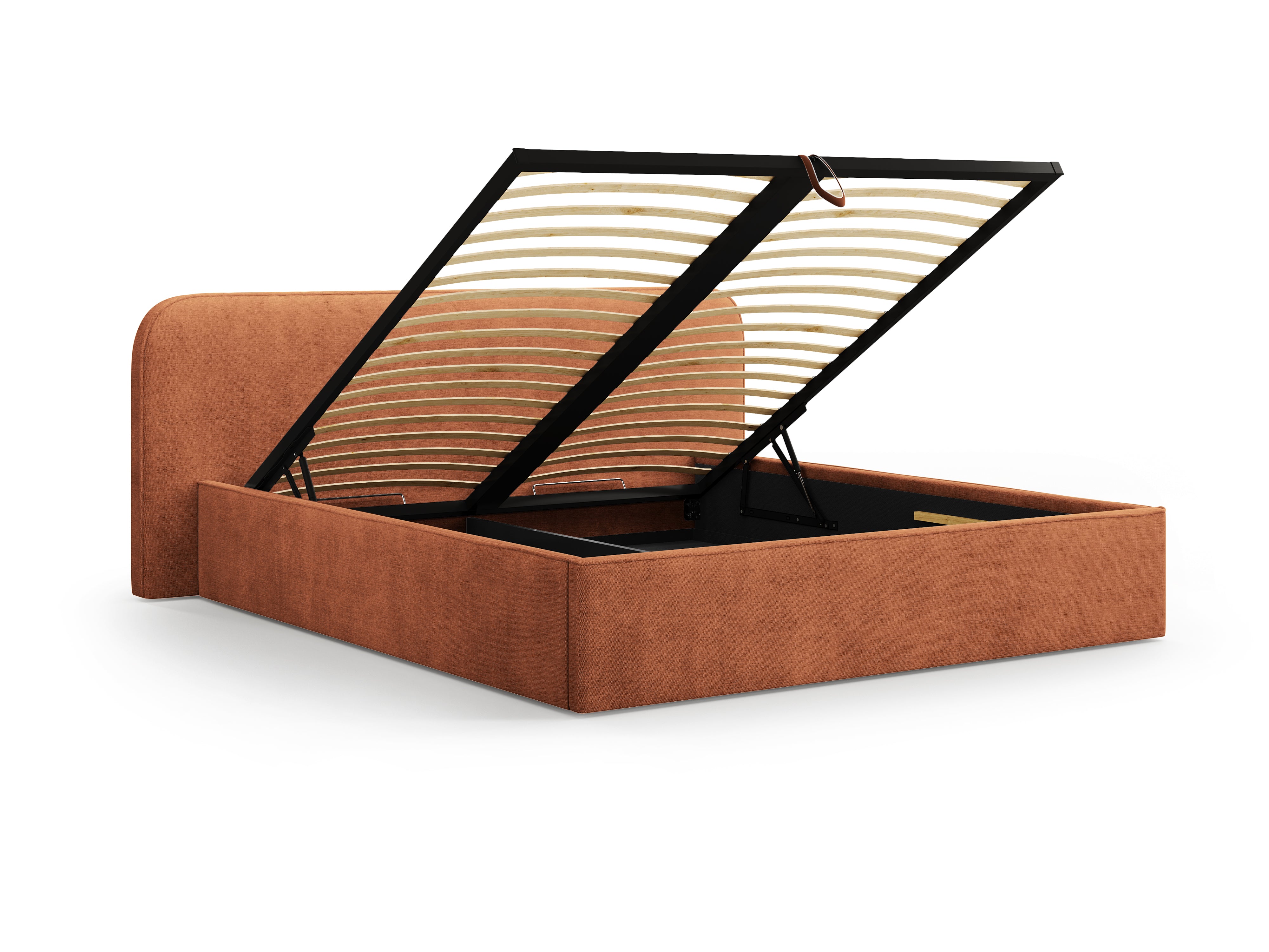 Postelja z vzmetnim okvirjem Elizabeth, Material: Strukturirano blago