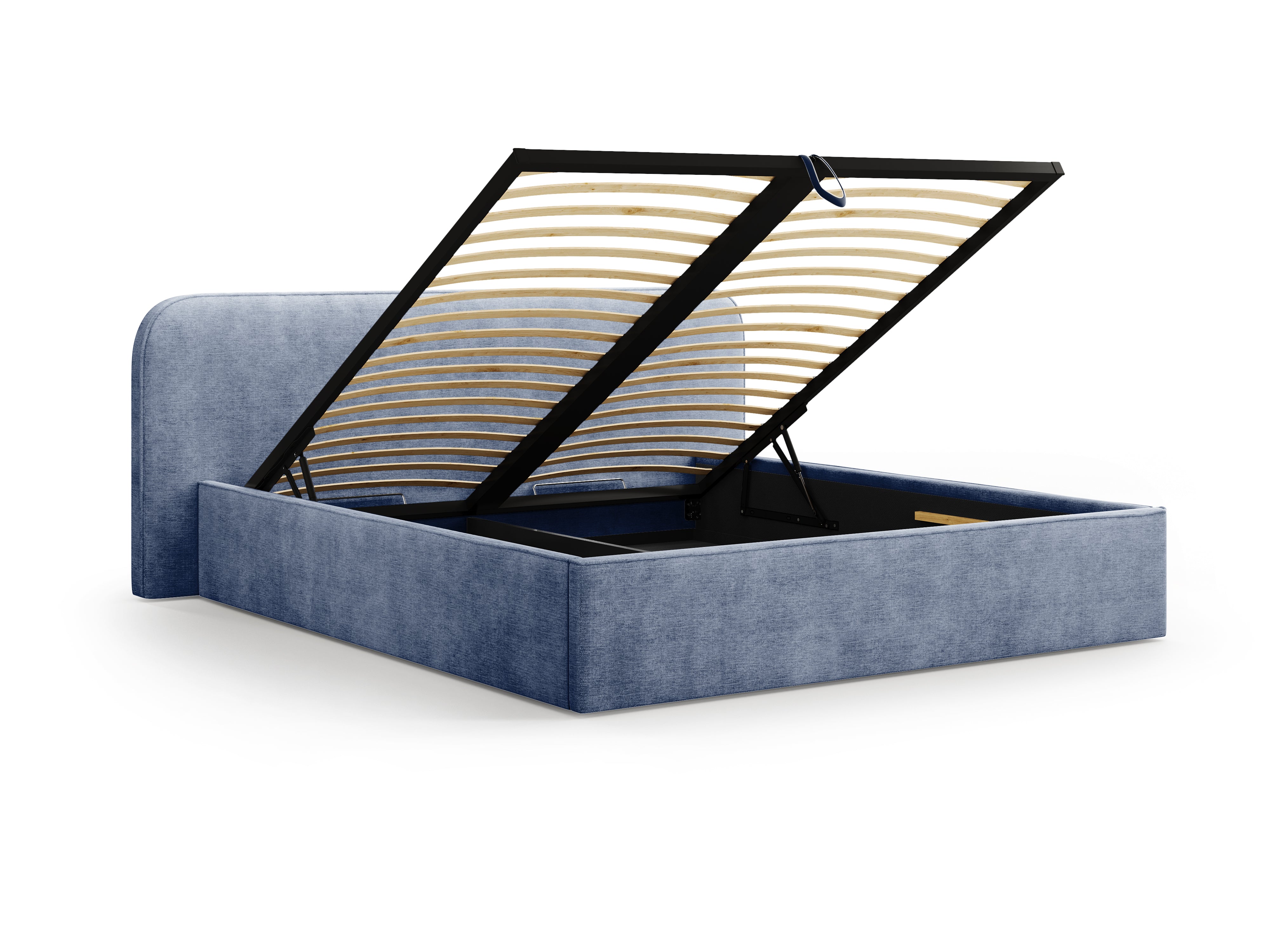 Postelja z vzmetnim okvirjem Elizabeth, Material: Strukturirano blago