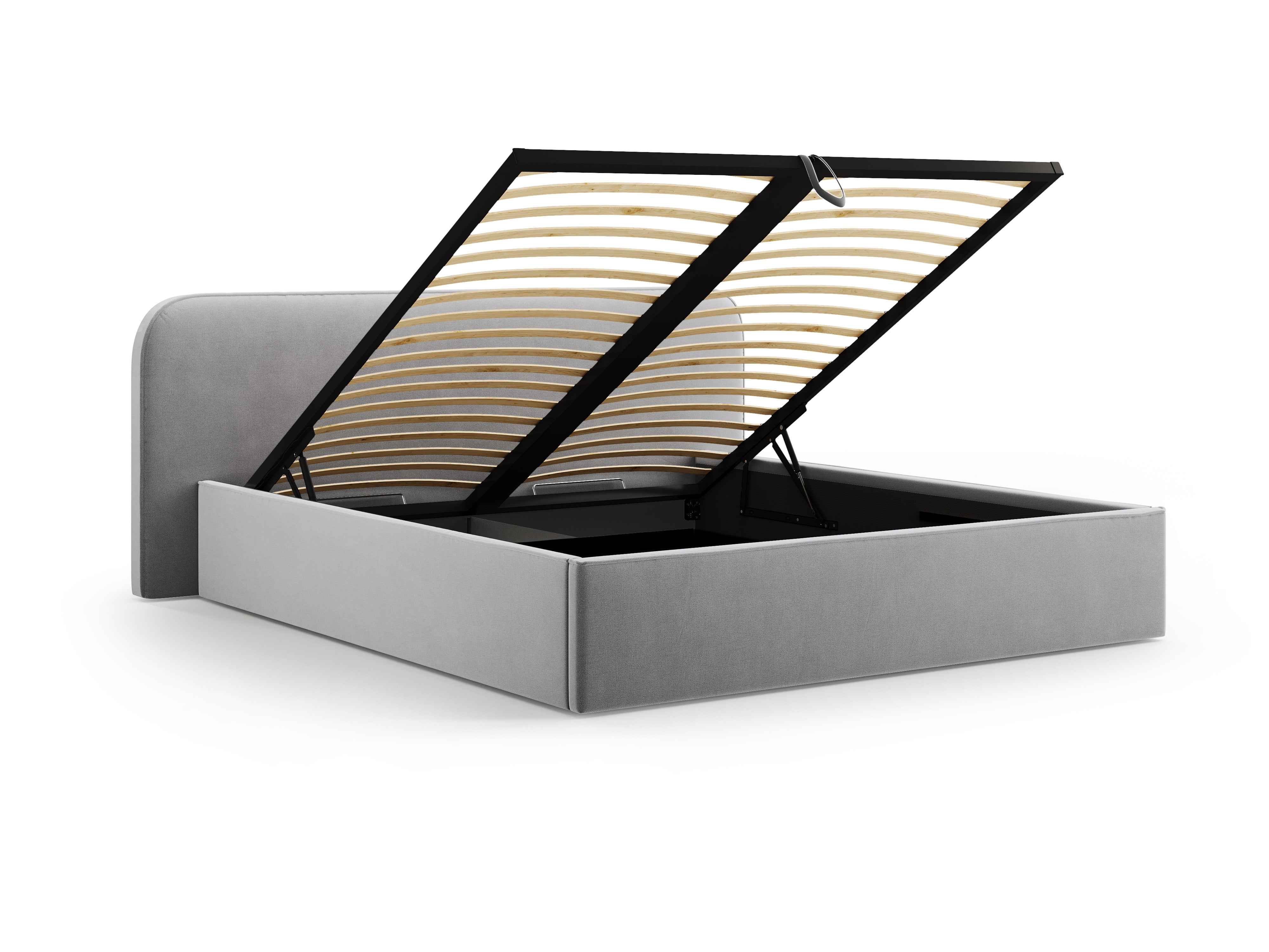 Postelja z vzmetnim okvirjem Elizabeth, Material: Žamet