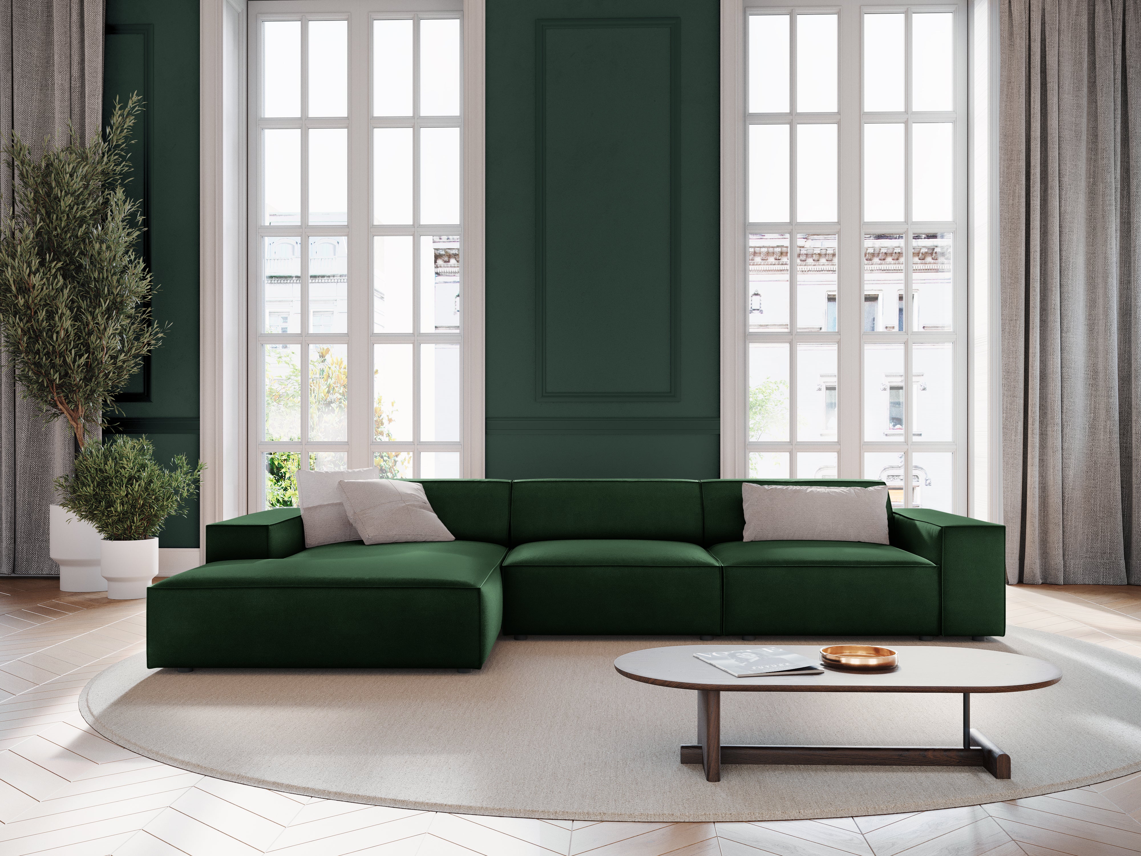 Kavč Jodie 244x102cm, Material: Žamet