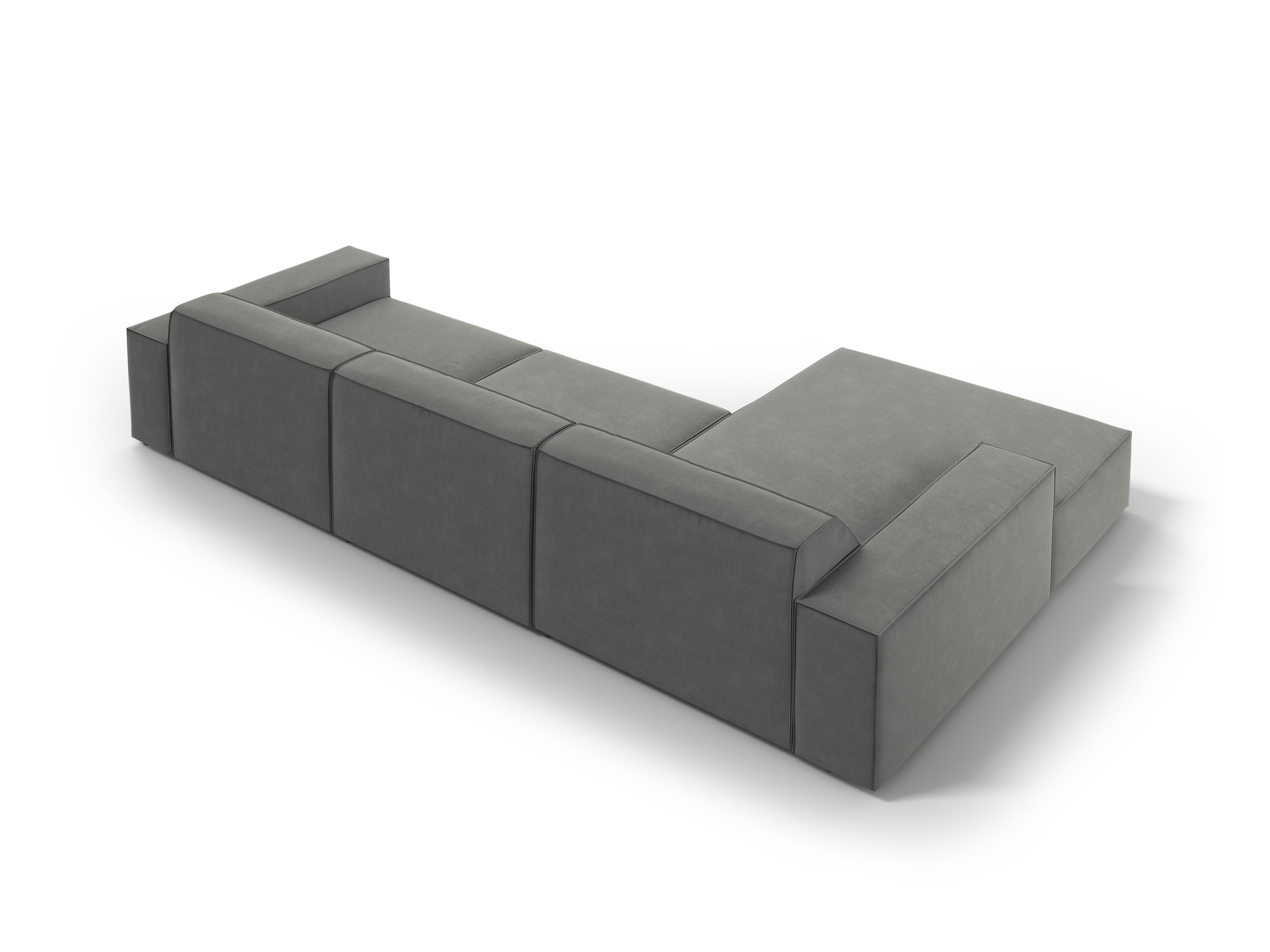 Kotna sedežna garnitura Jodie 284x166cm, Material: Žamet