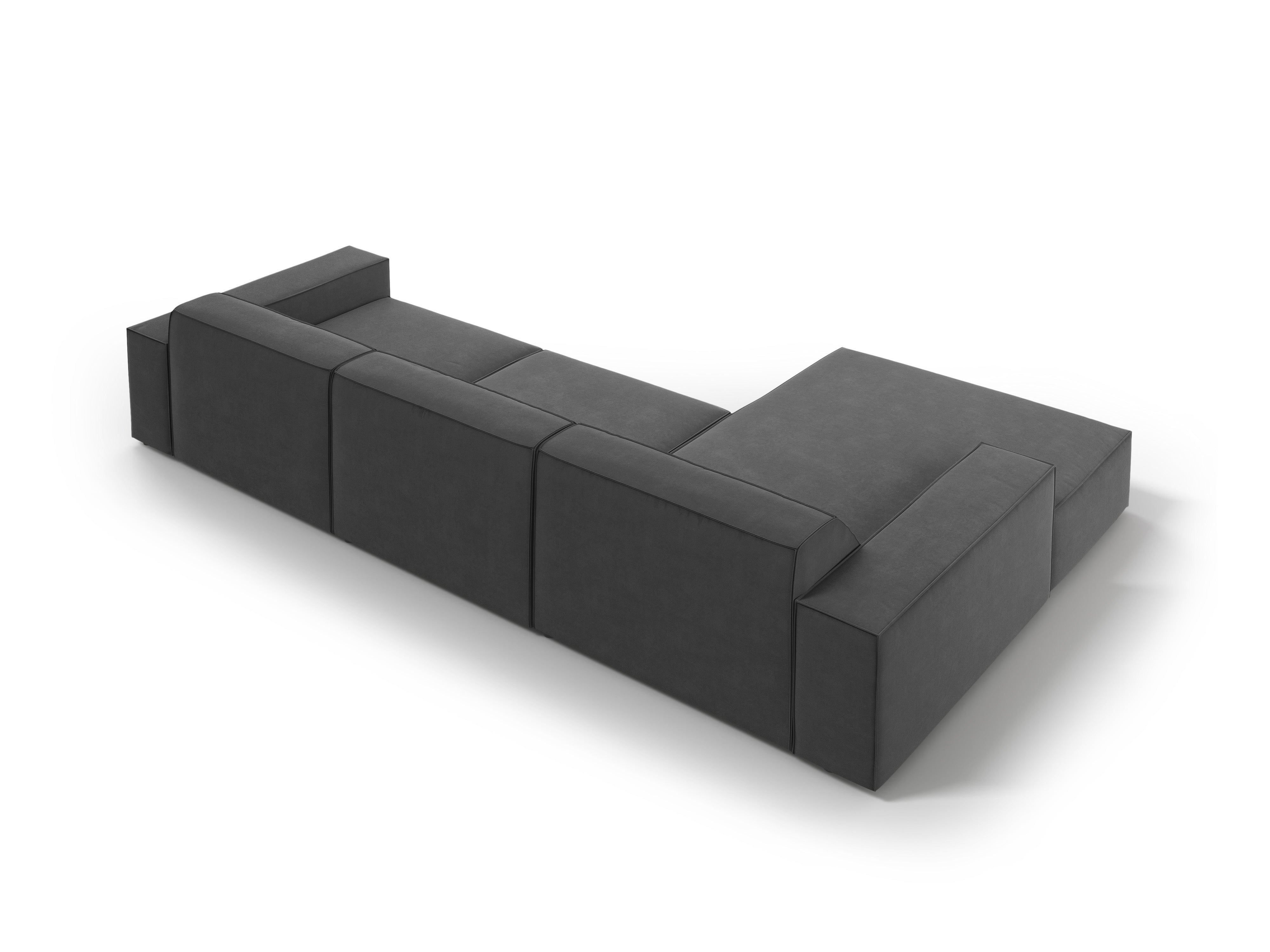 Kotna sedežna garnitura Jodie 284x166cm, Material: Žamet