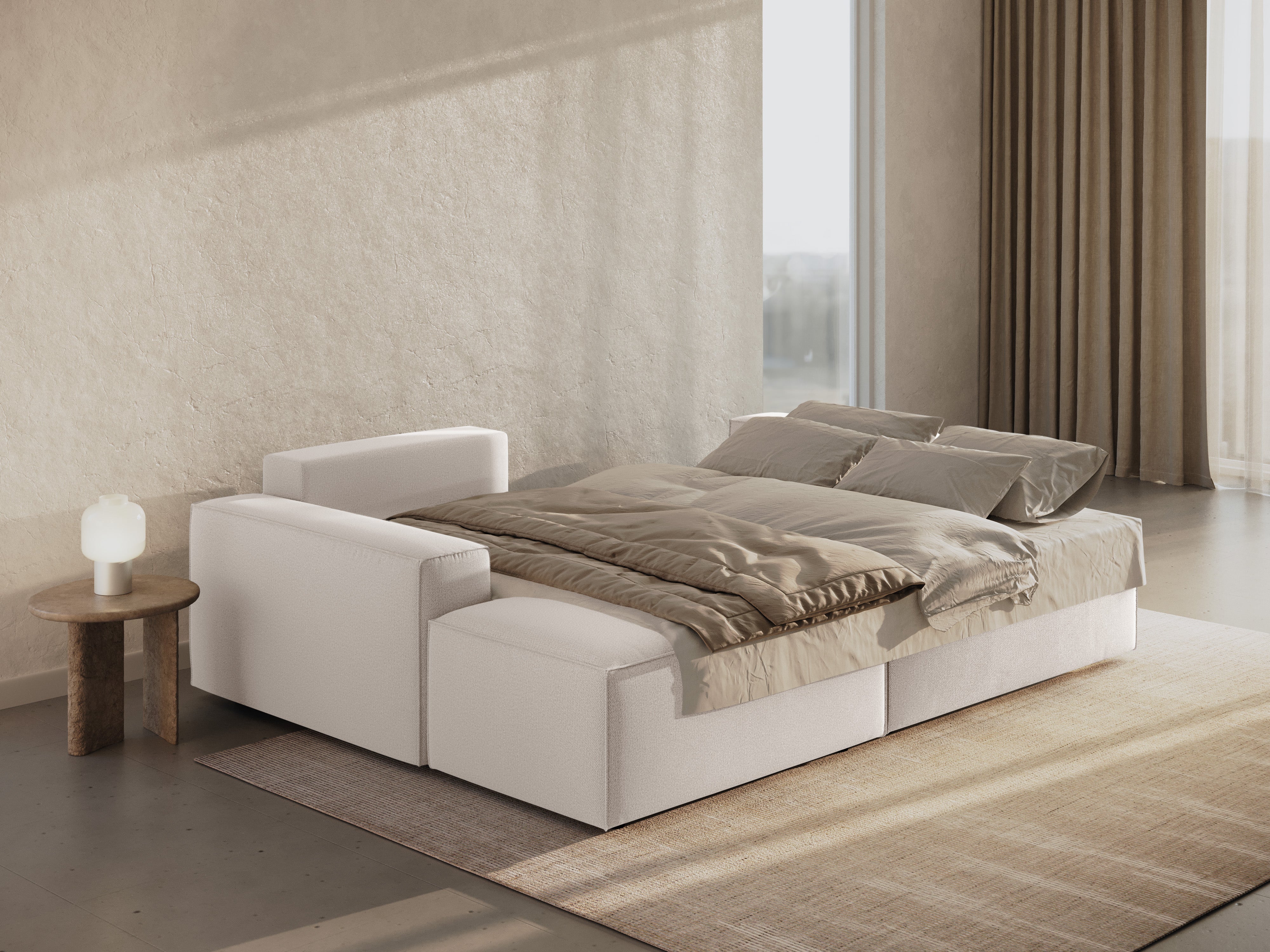 Kotna sedežna garnitura Jodie, Material: Strukturirano blago