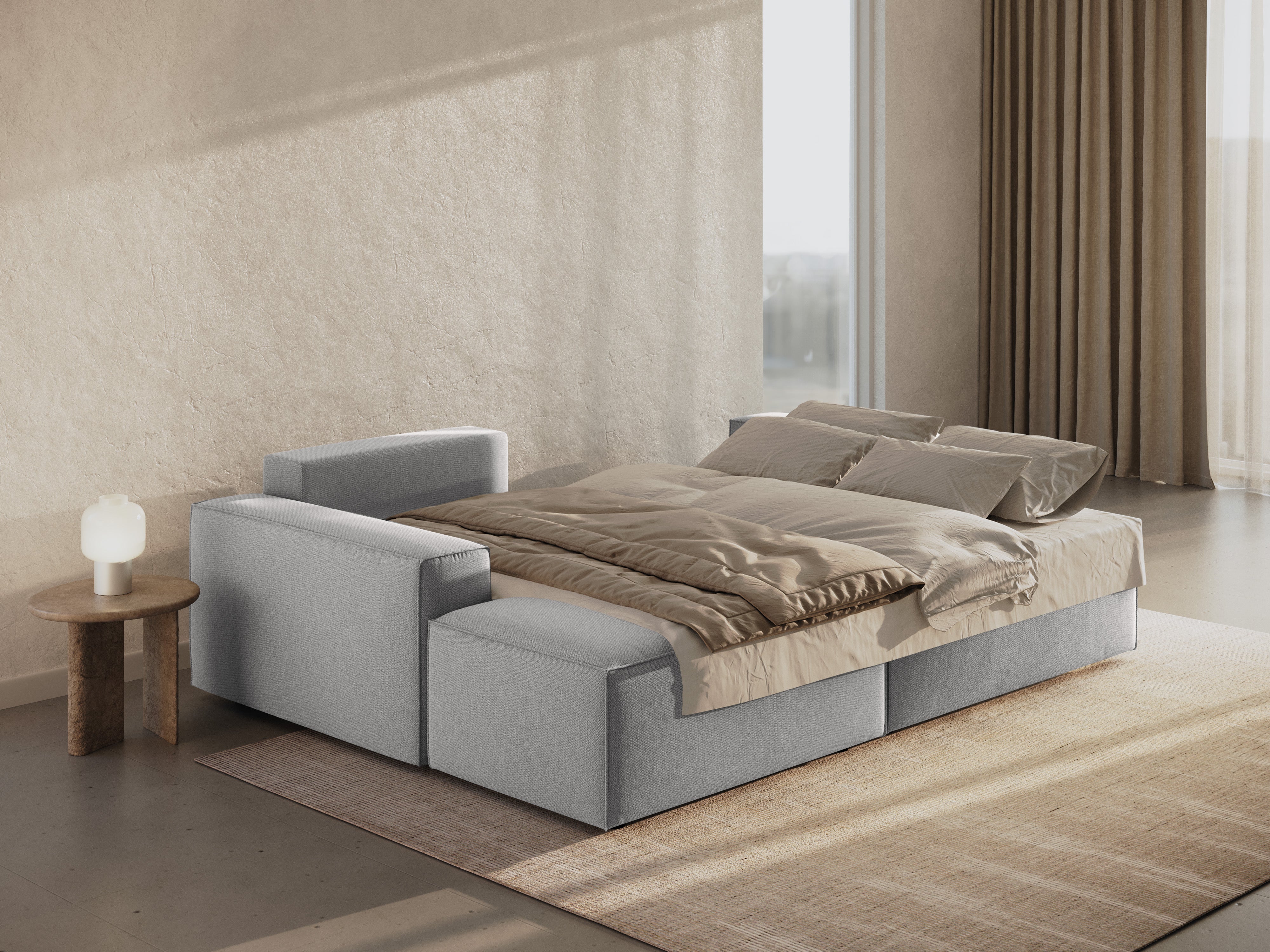 Kotna sedežna garnitura Jodie, Material: Strukturirano blago