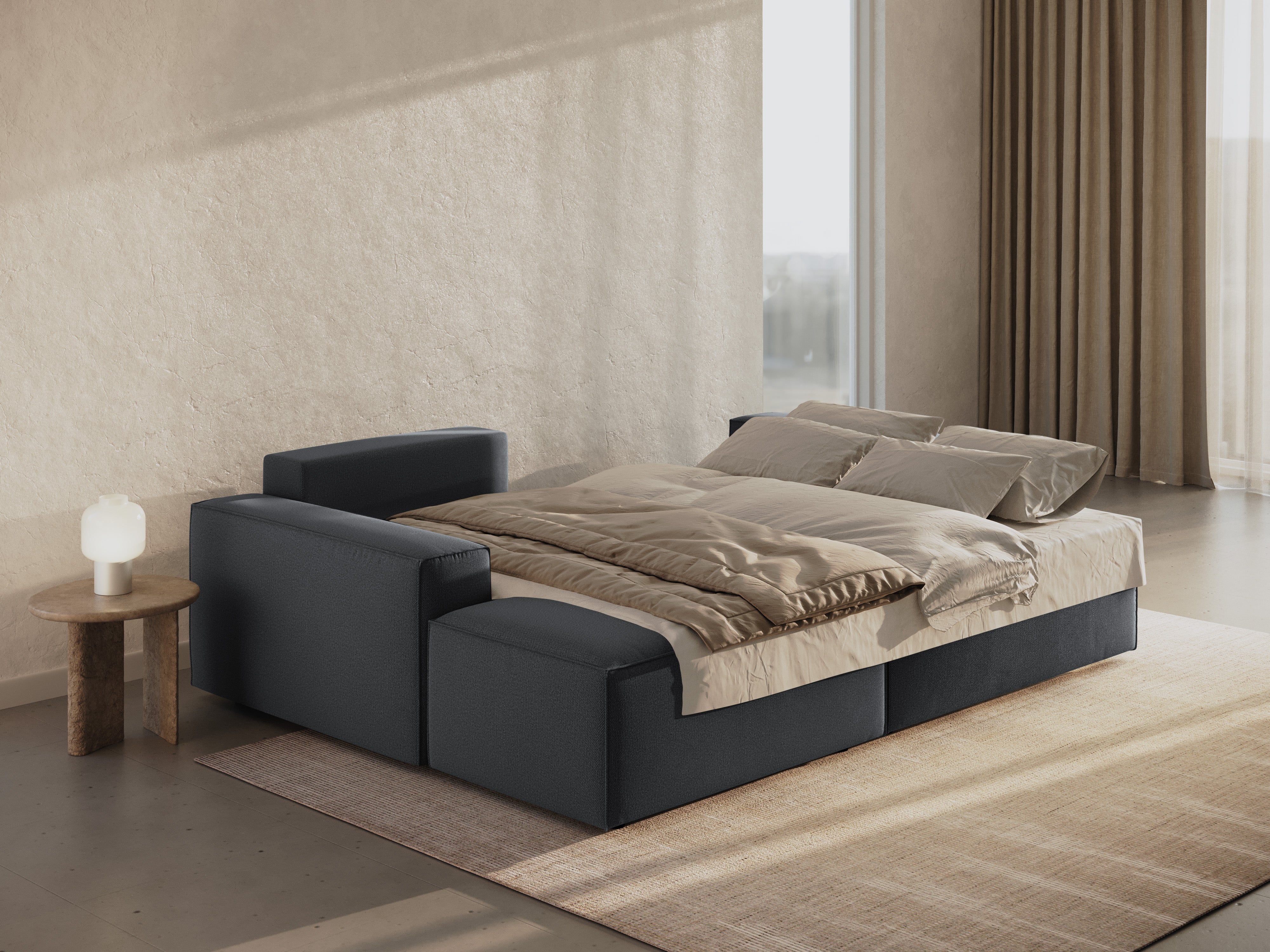 Kotna sedežna garnitura Jodie, Material: Strukturirano blago