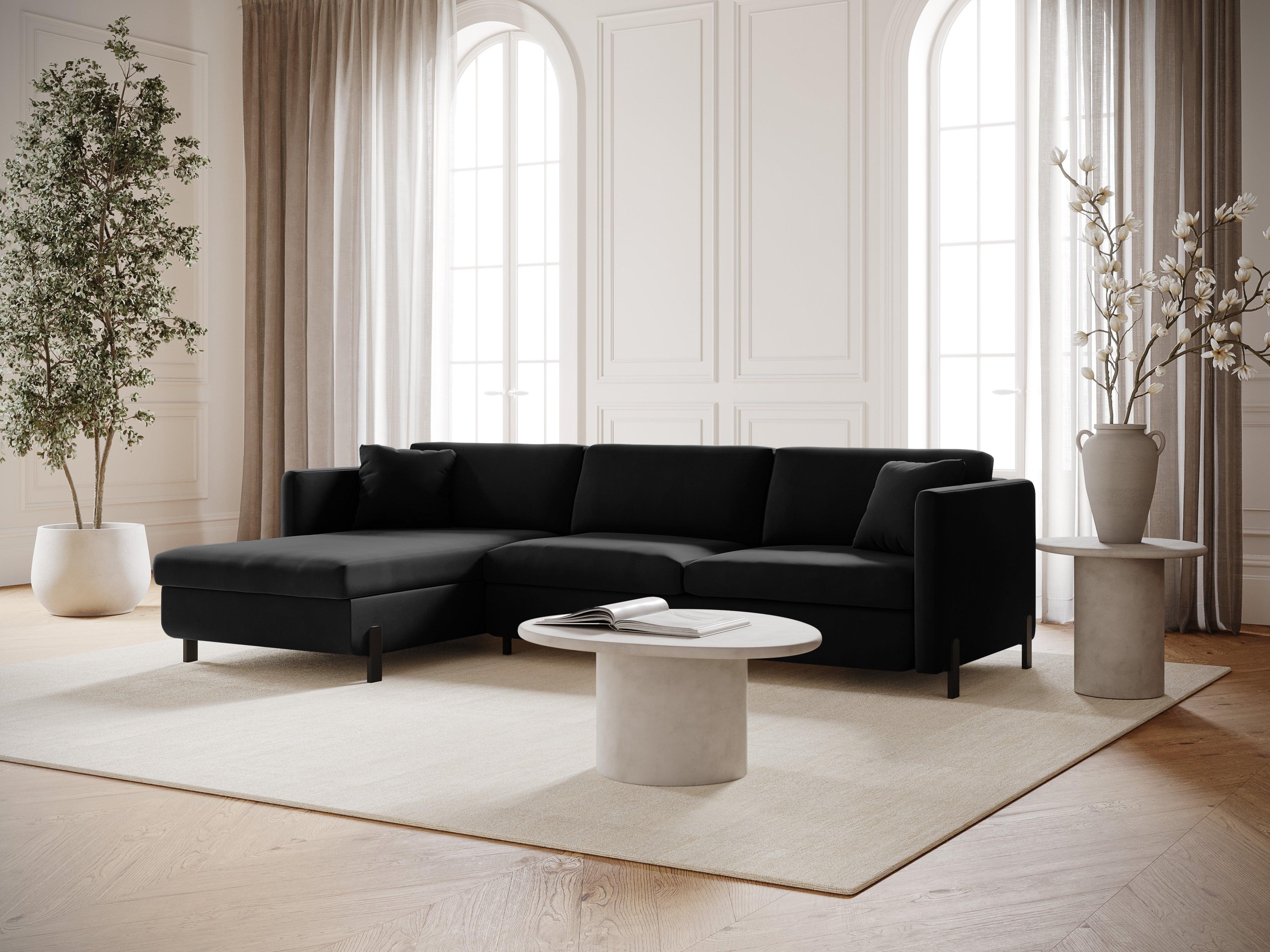 Kotna sedežna garnitura Gloria 260x170cm, Material: Žamet