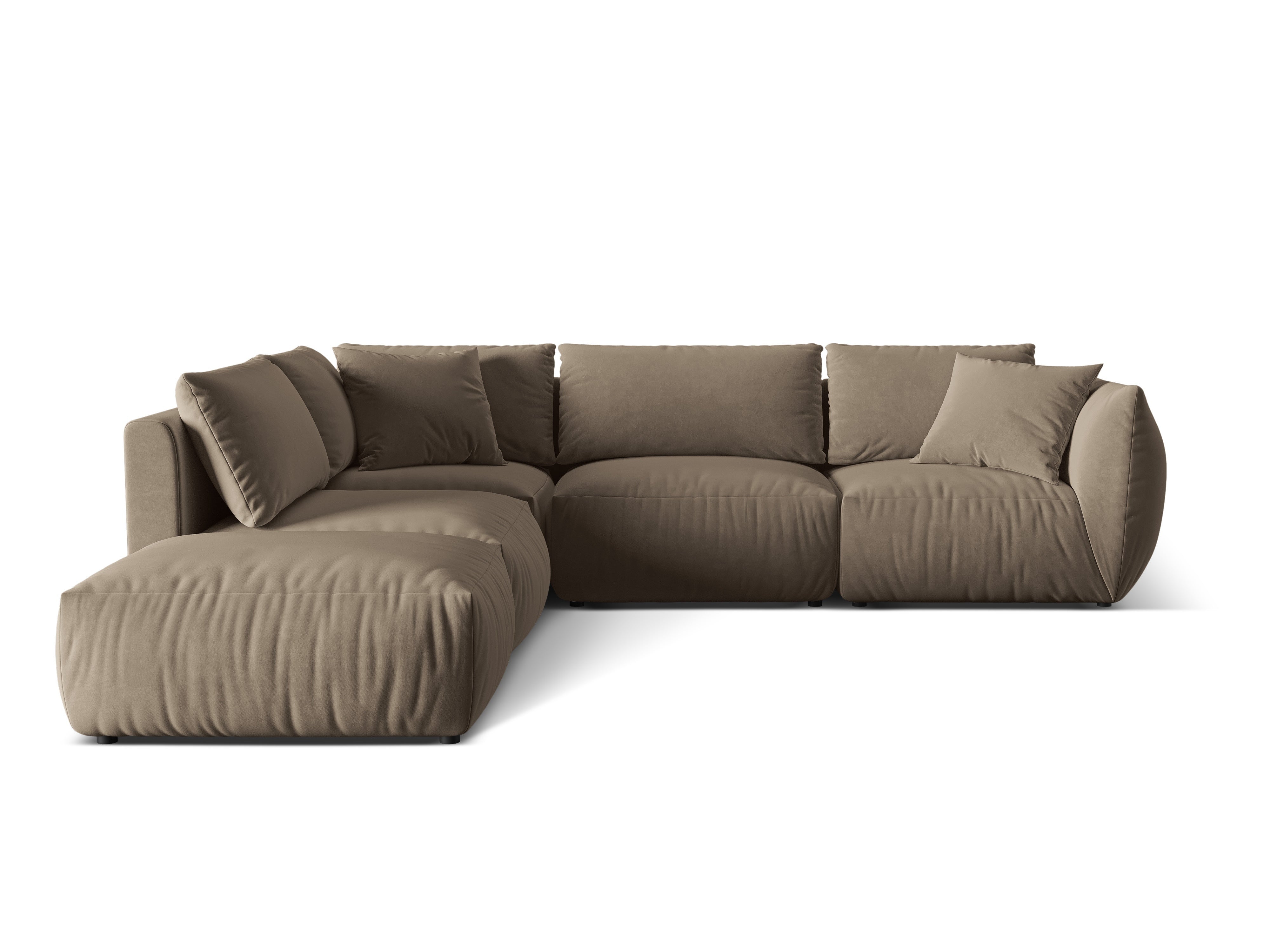 Kotna sedežna garnitura Chris 295x290cm, Material: Žamet