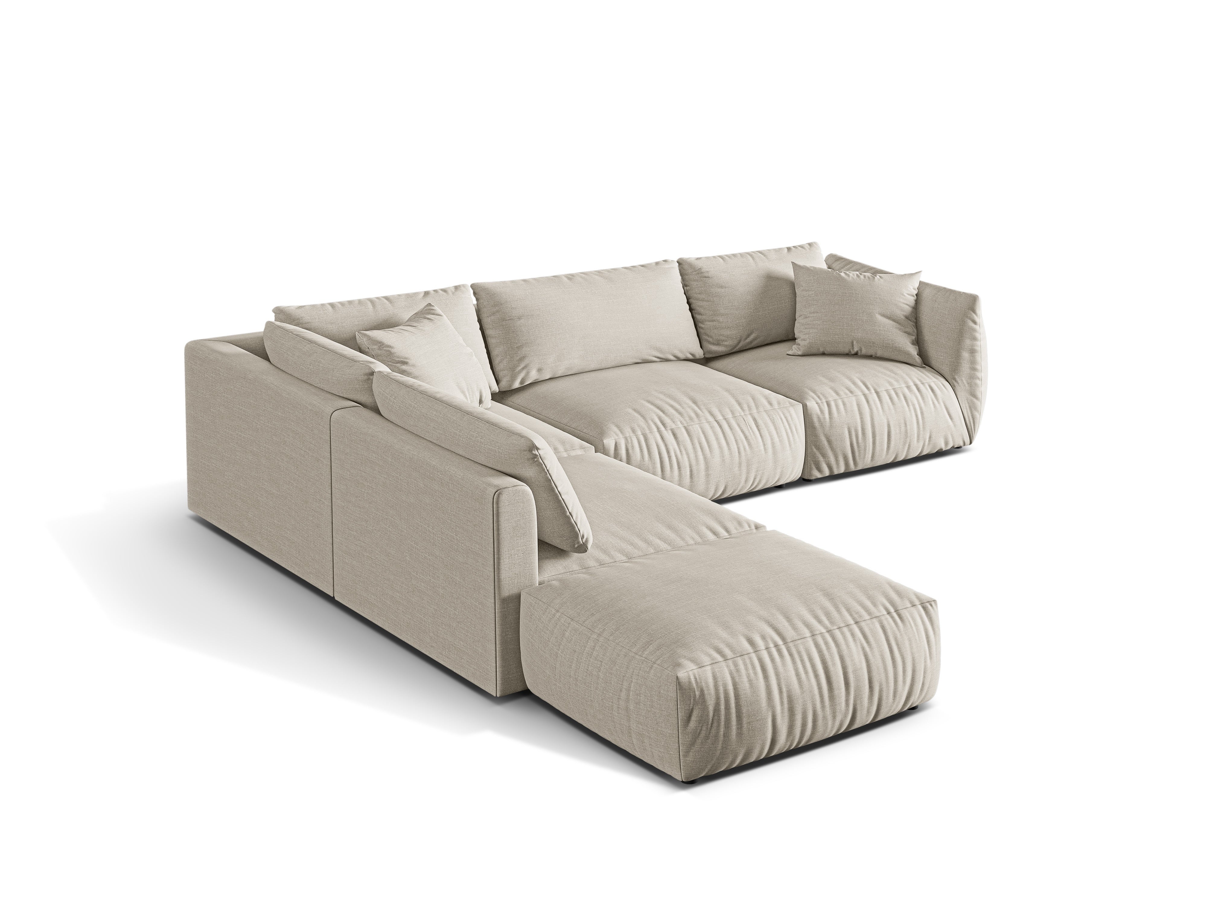 Kotna sedežna garnitura Chris 295x290cm, Material: Strukturirano blago