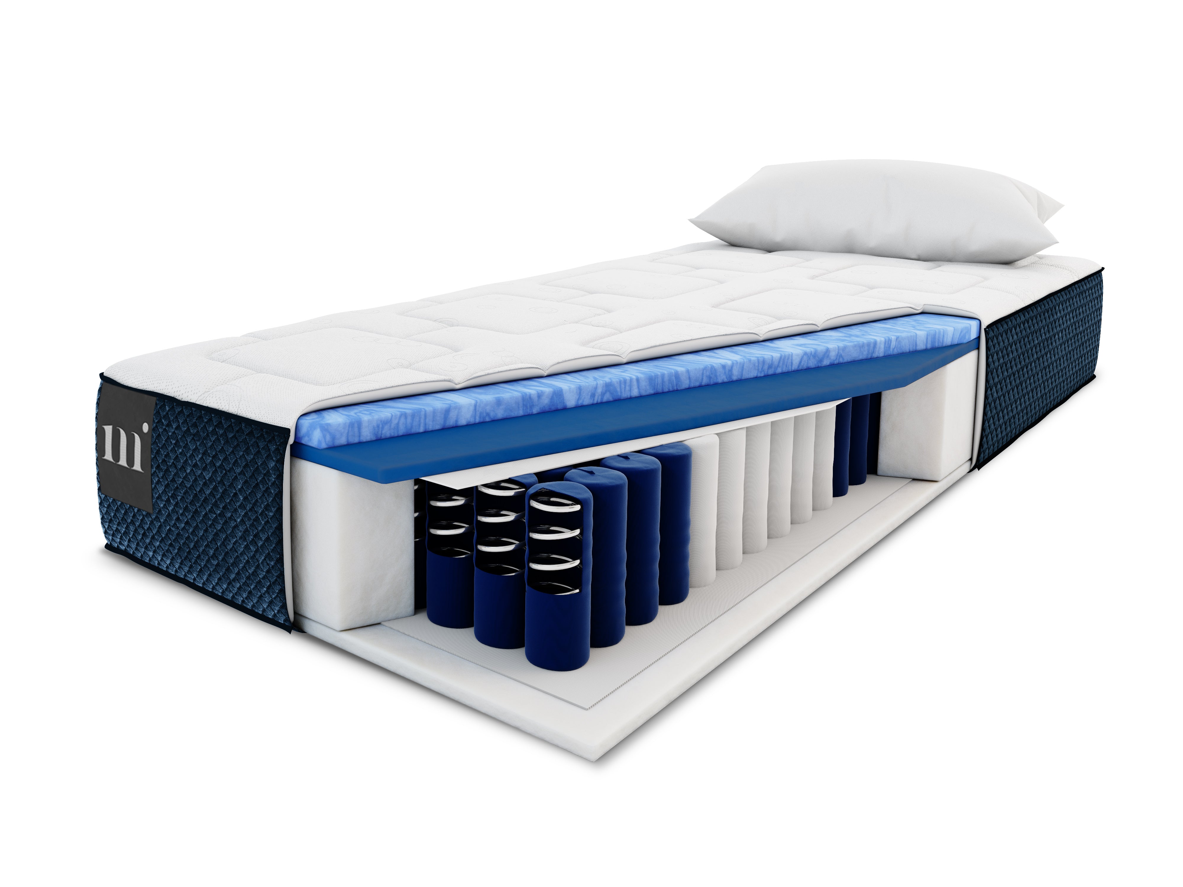 Dvostranska vzmetnica Mundi z žepkastimi vzmetmi